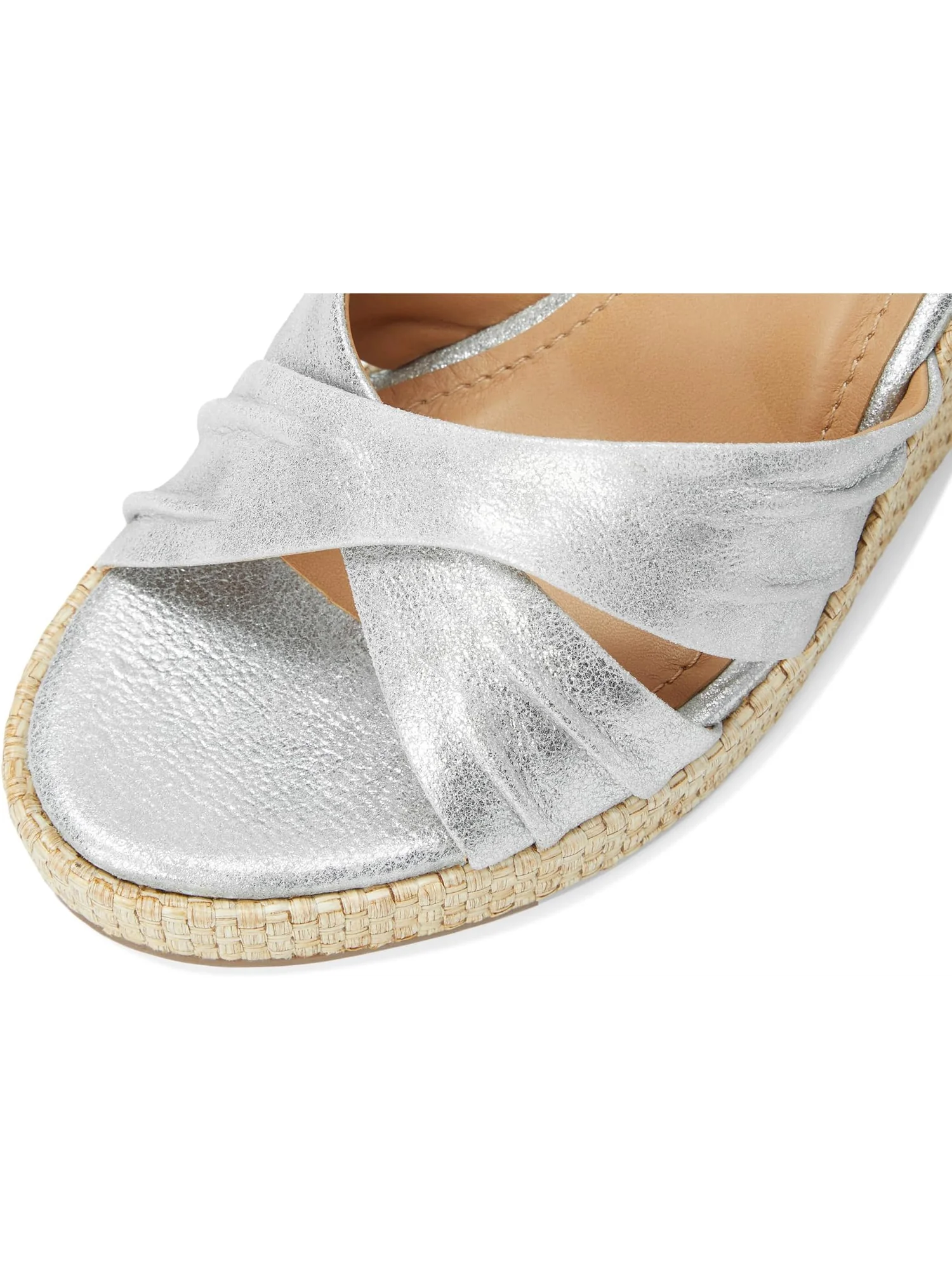 Туфли Johnston & Murphy Marcia Cross-Band Sandal — изображение 6 из 7, серебристый металлик