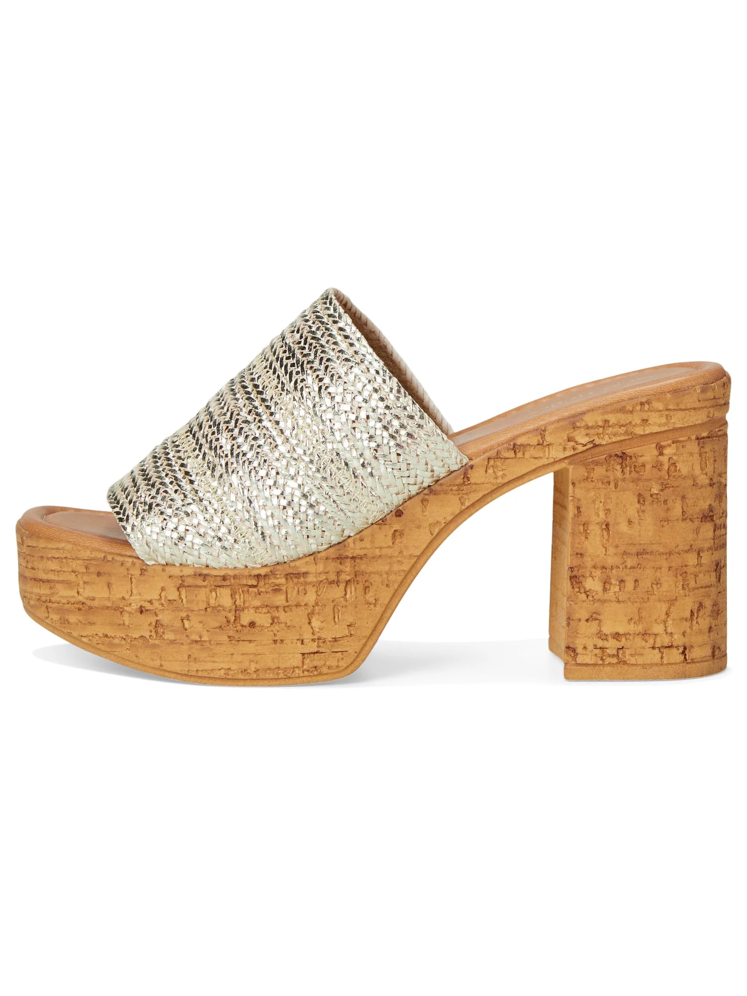 Сандалии Seychelles Applause Metallic Woven Sandal — изображение 4 из 7, светлый золотистый