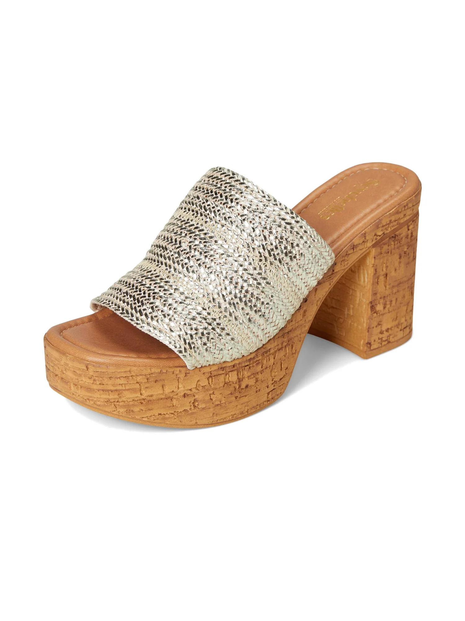 Сандалии Seychelles Applause Metallic Woven Sandal — изображение 7 из 7, светлый золотистый