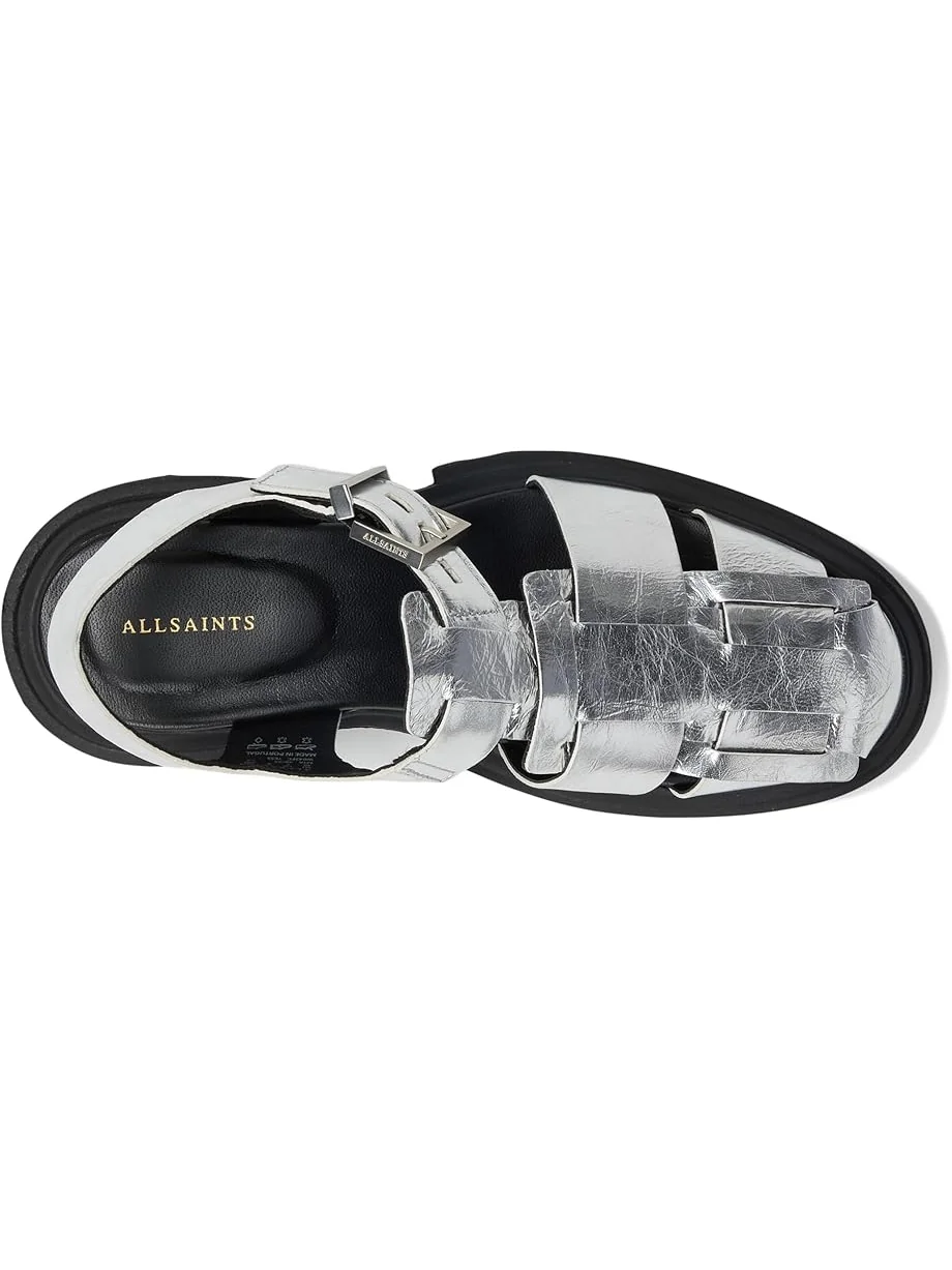 Туфли AllSaints Tess Sandal — изображение 2 из 7, серебряный