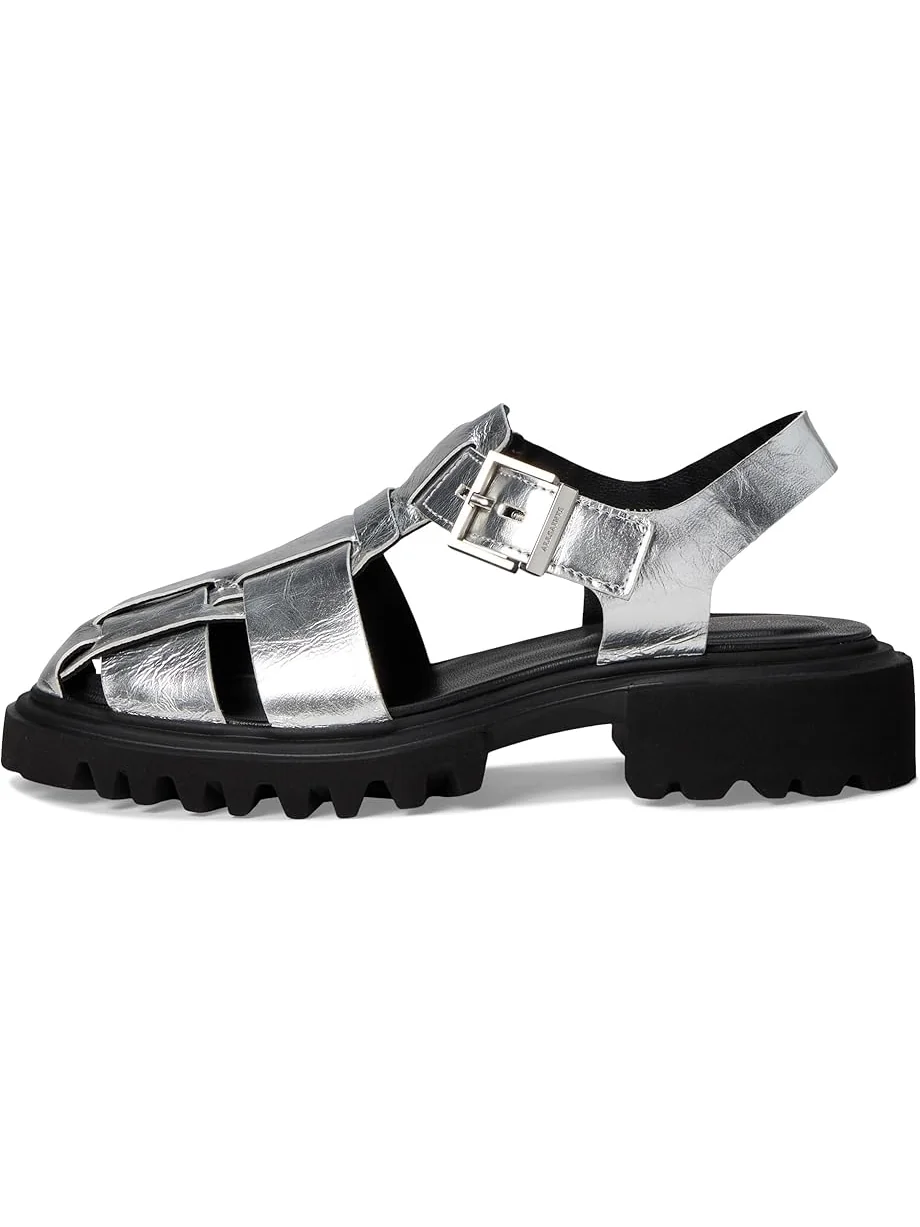 Туфли AllSaints Tess Sandal — изображение 4 из 7, серебряный