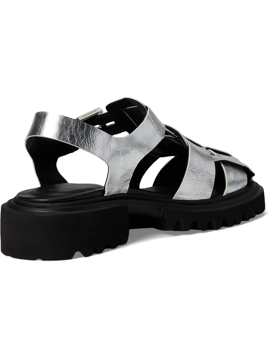 Туфли AllSaints Tess Sandal — изображение 5 из 7, серебряный