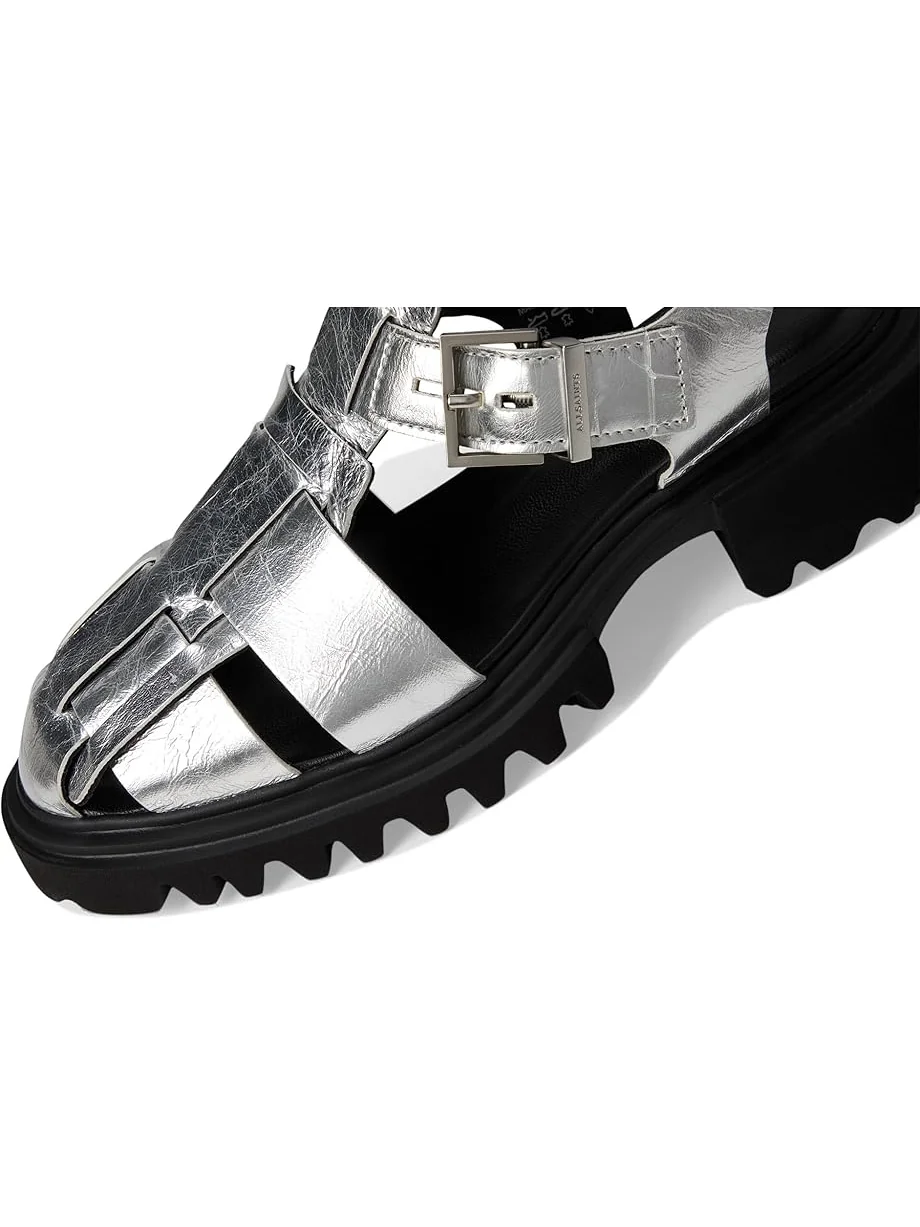 Туфли AllSaints Tess Sandal — изображение 6 из 7, серебряный