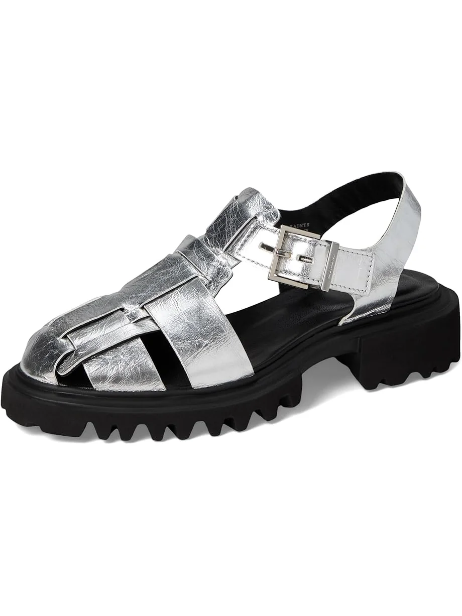 Туфли AllSaints Tess Sandal — изображение 7 из 7, серебряный