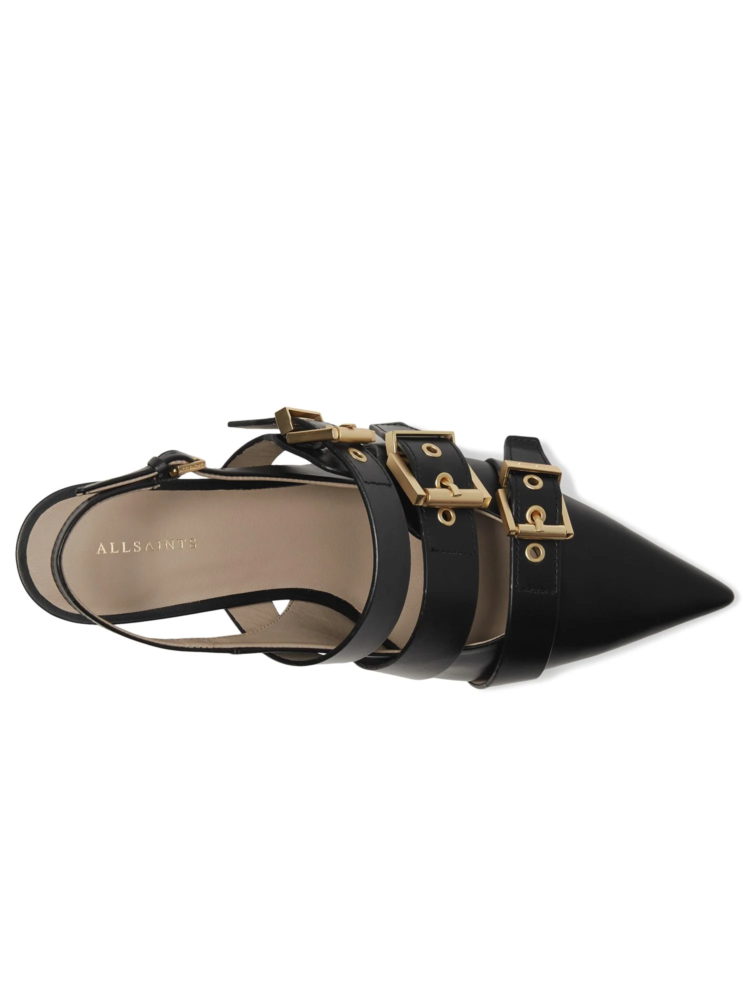 Сандалии AllSaints Vivian Slingback — изображение 2 из 7, черный