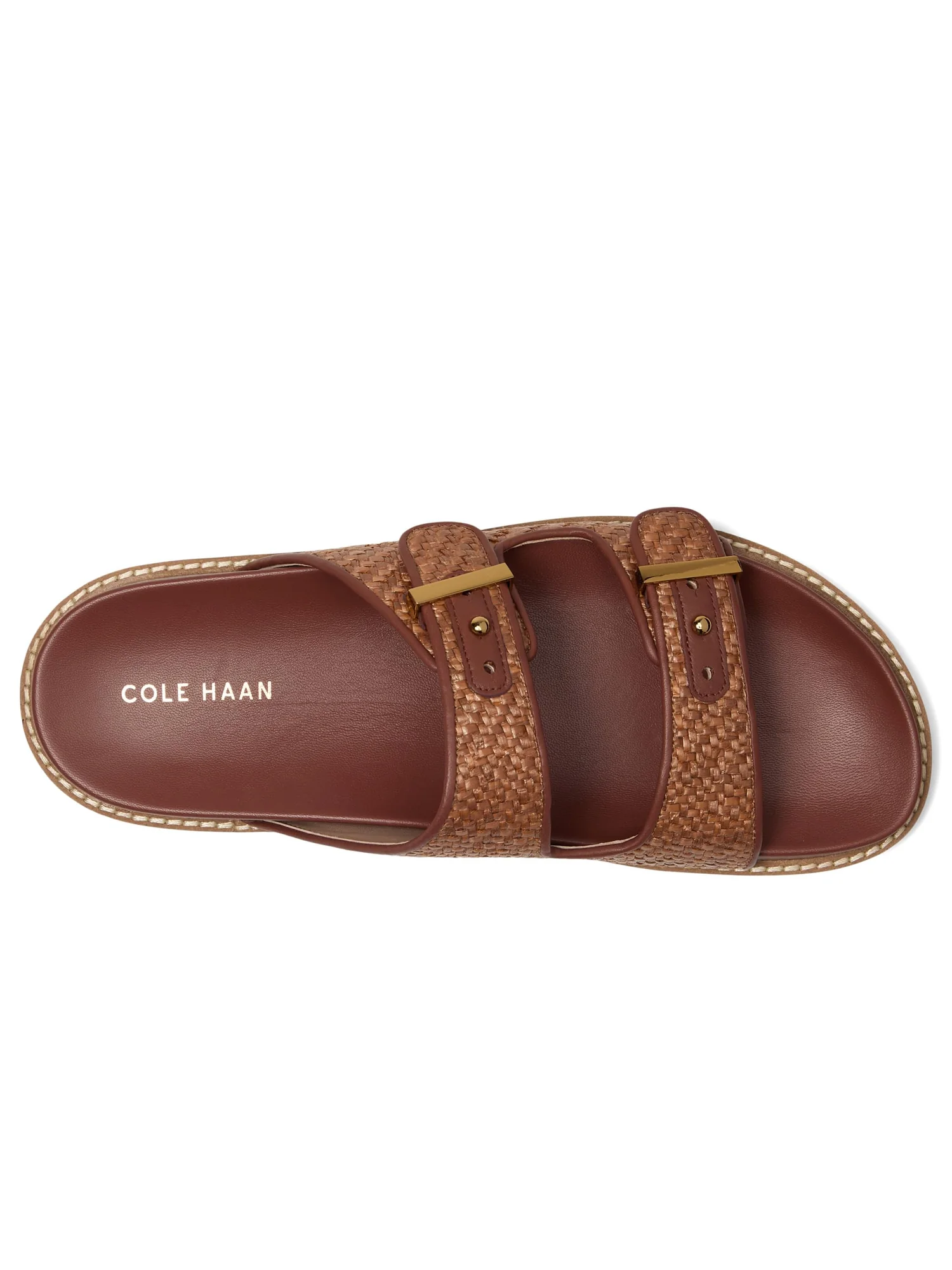 Сандалии Cole Haan Marisol Footbed Sandals — изображение 2 из 7, бежевый/темный