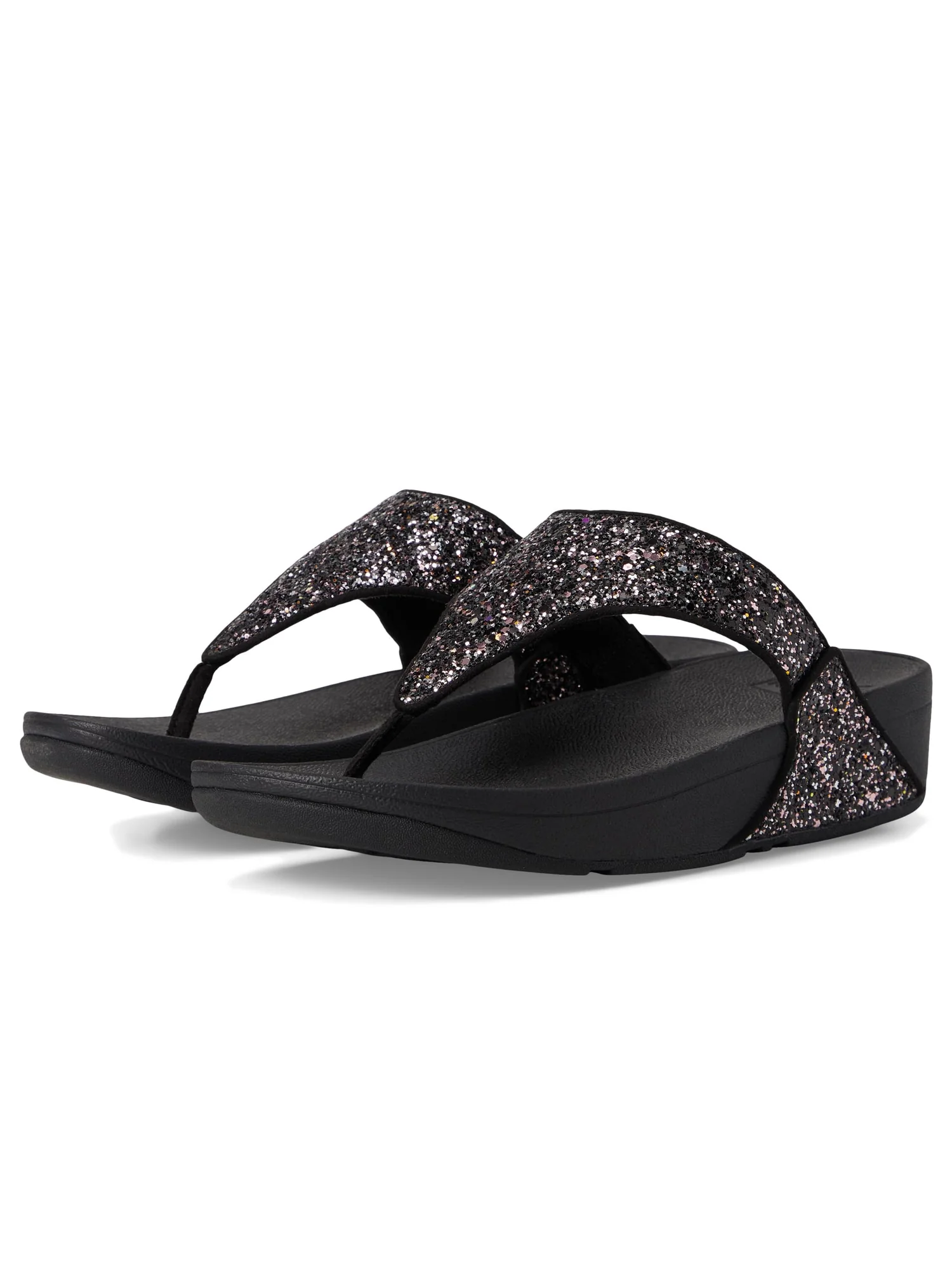 Сандалии FitFlop Lulu Multi-Tonal Glitter Toe-Post Sandals — мульти