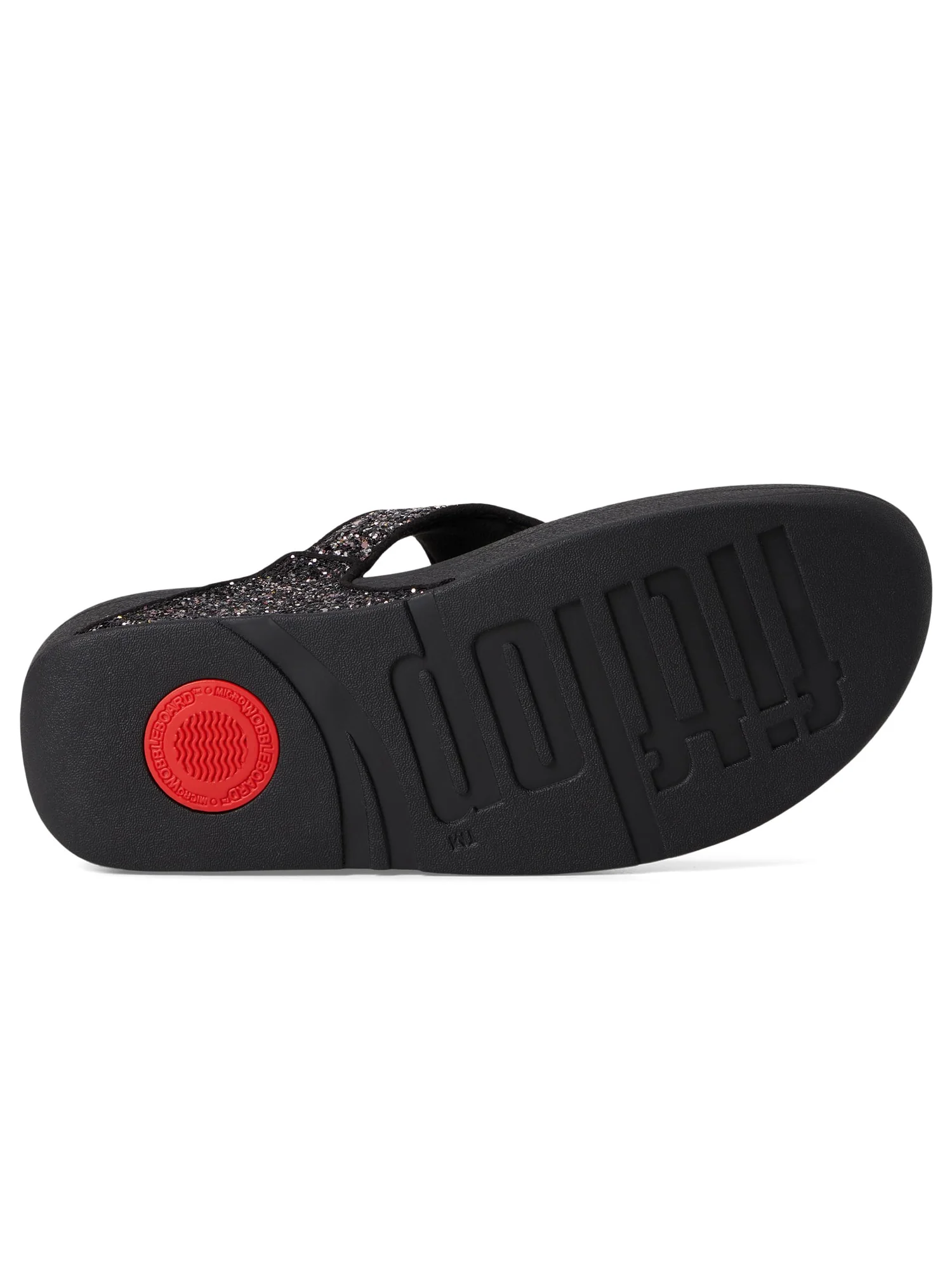 Сандалии FitFlop Lulu Multi-Tonal Glitter Toe-Post Sandals — изображение 3 из 7, черный мульти