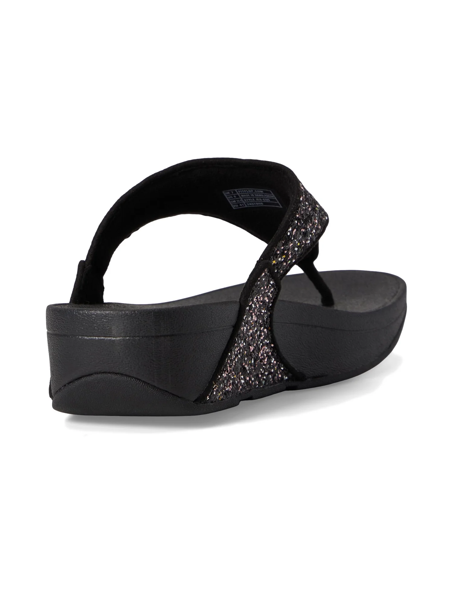 Сандалии FitFlop Lulu Multi-Tonal Glitter Toe-Post Sandals — изображение 5 из 7, черный мульти