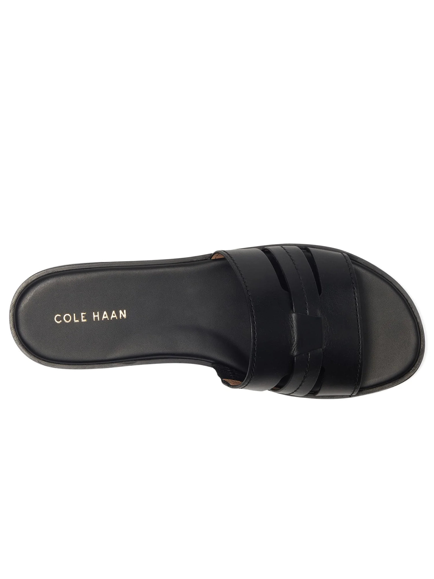 Сандалии Cole Haan Flynn Slotted Slides — изображение 2 из 7, черный