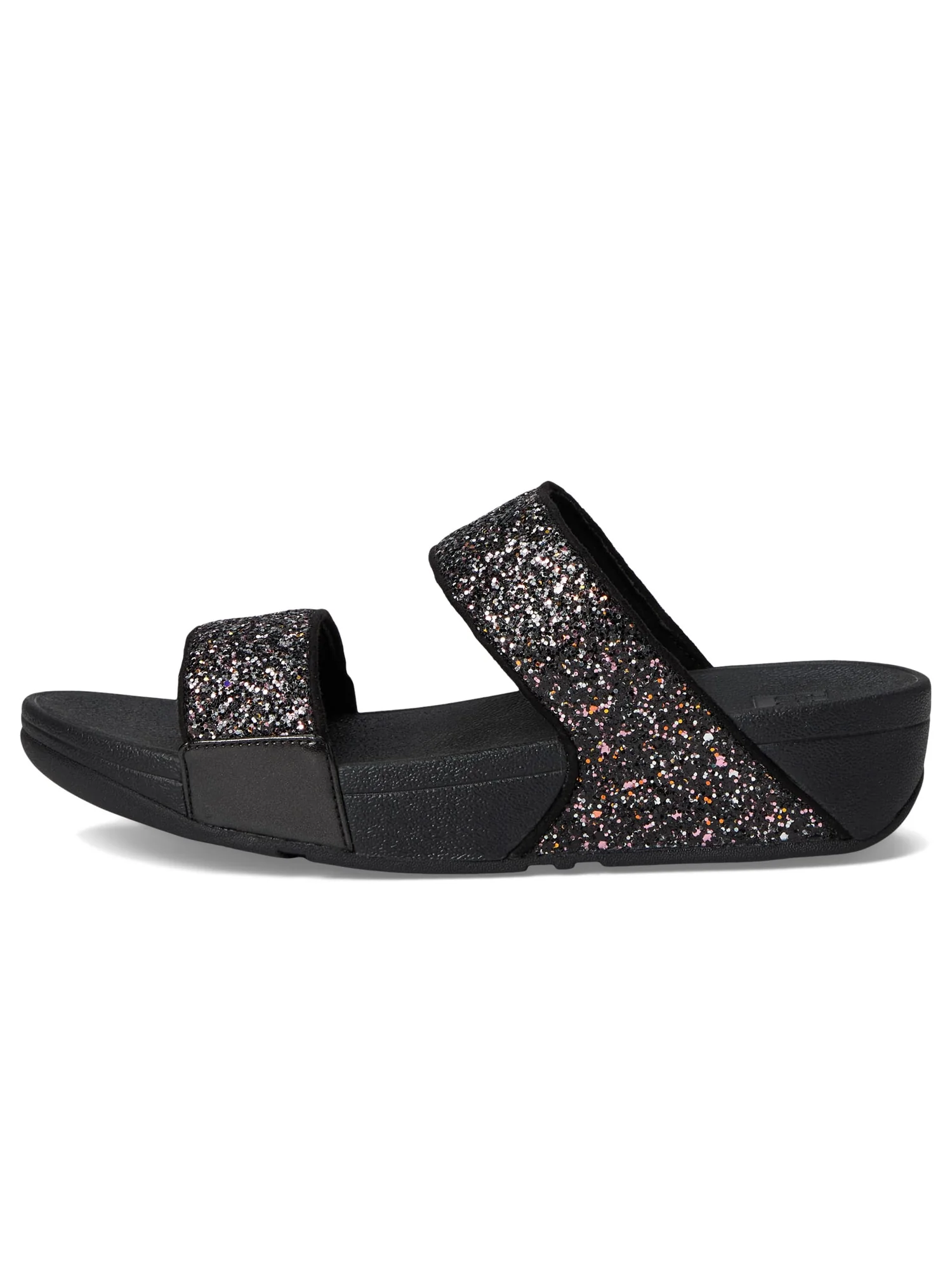 Сандалии FitFlop Lulu Multi-Tonal Glitter Slides — изображение 4 из 7, черный мульти