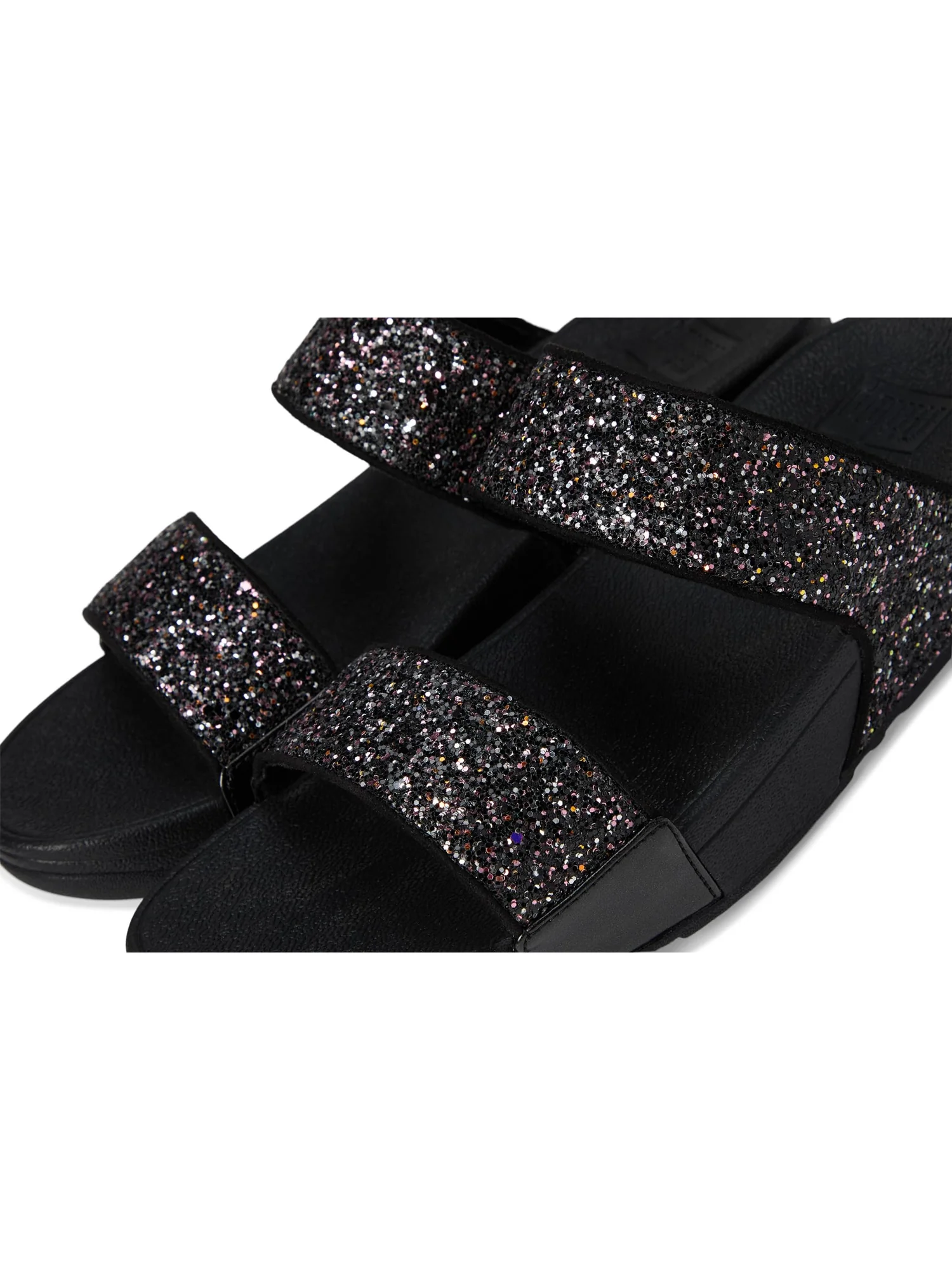 Сандалии FitFlop Lulu Multi-Tonal Glitter Slides — изображение 6 из 7, черный мульти
