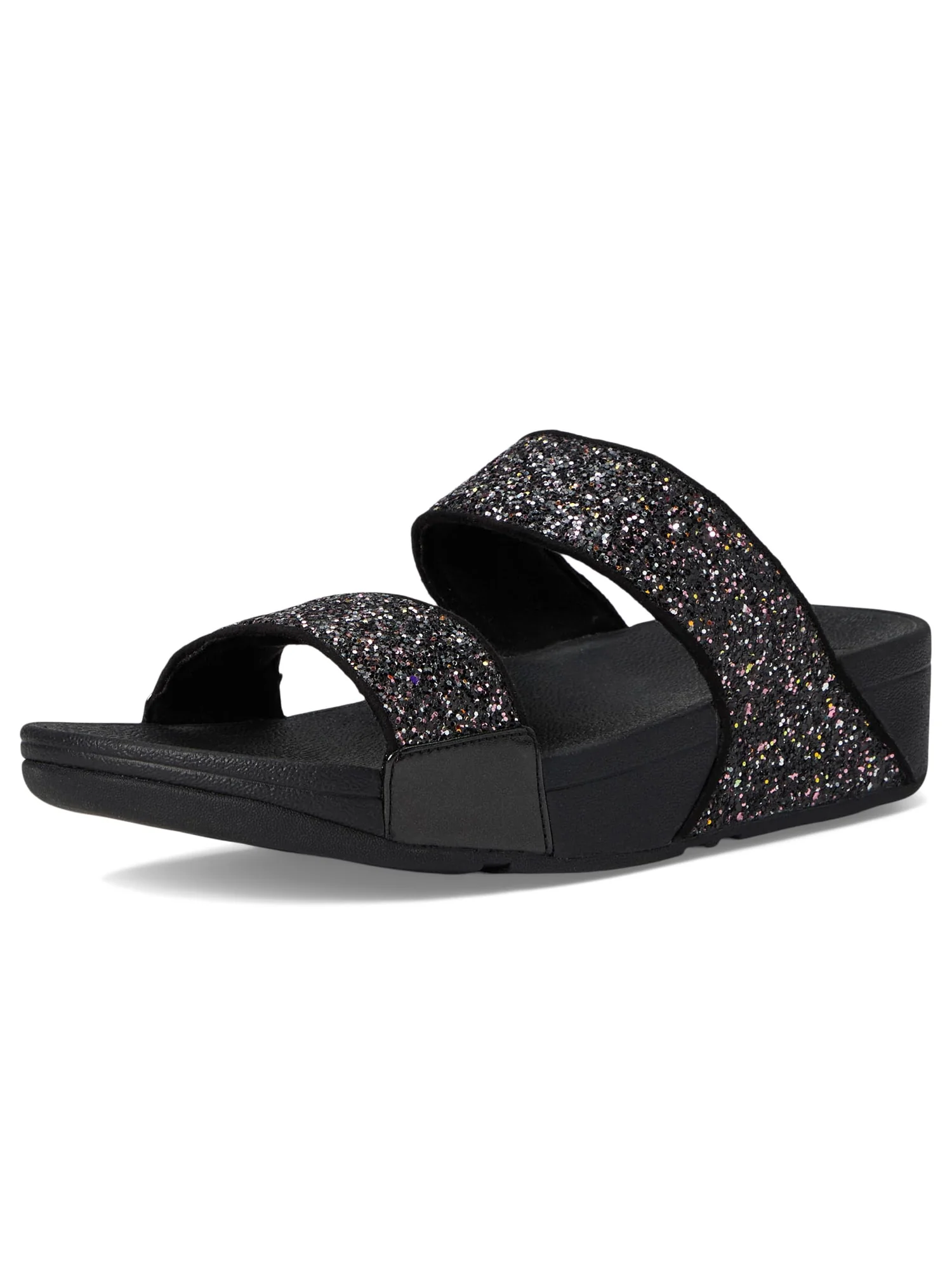 Сандалии FitFlop Lulu Multi-Tonal Glitter Slides — изображение 7 из 7, черный мульти
