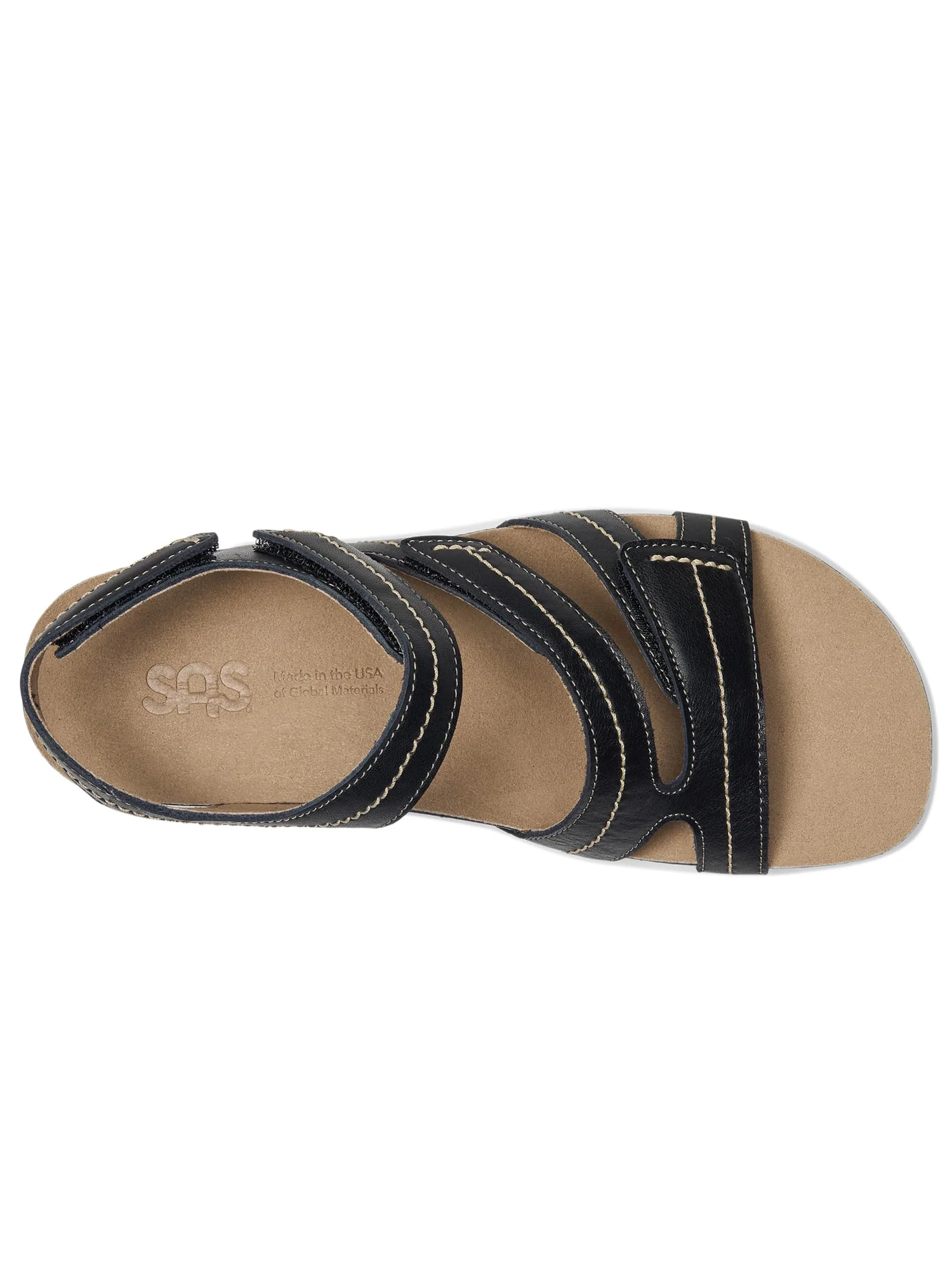 Сандалии SAS Swerve Adjustable Comfort Sandals — изображение 2 из 7, черный
