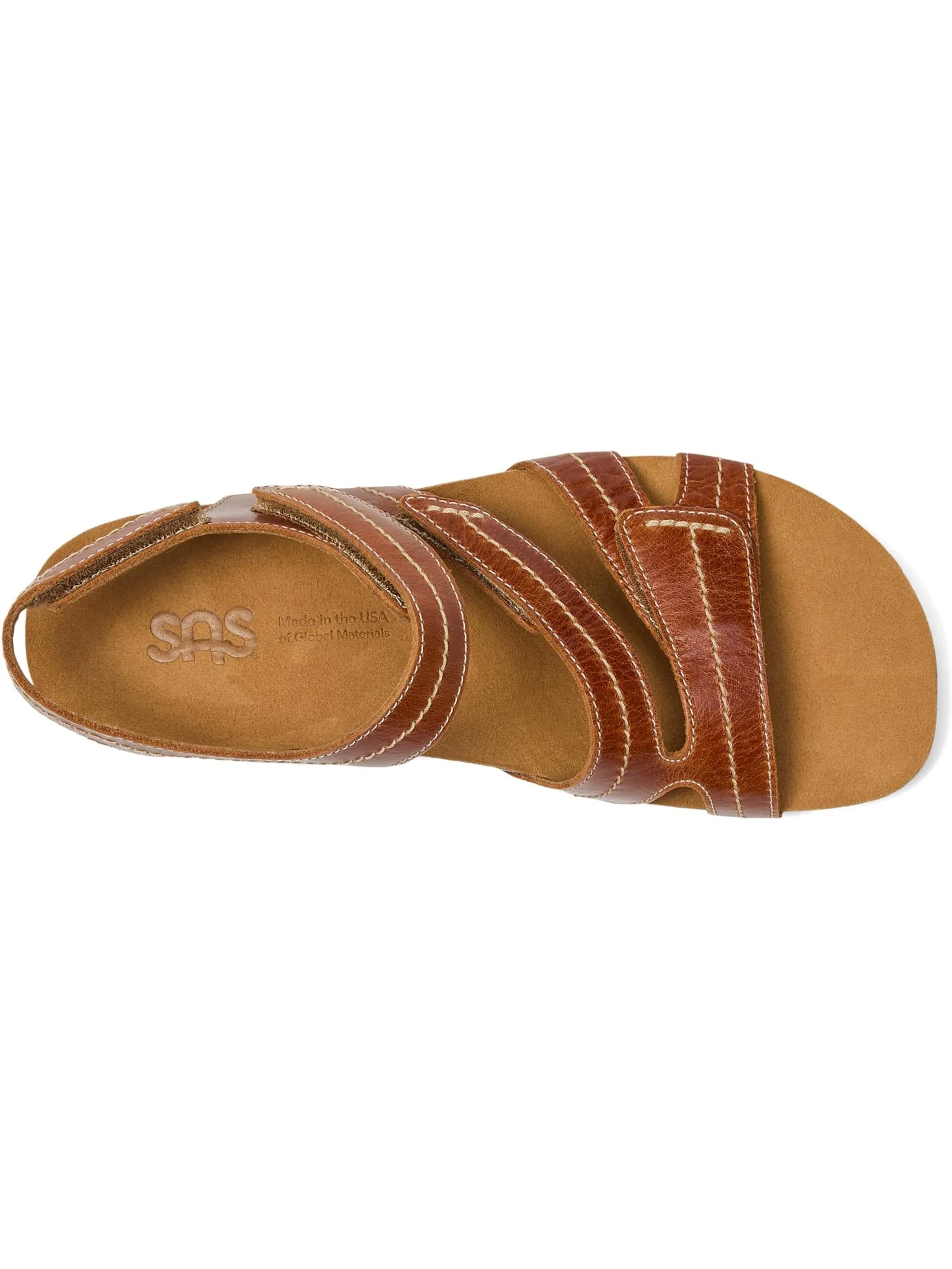 Сандалии SAS Swerve Adjustable Comfort Sandals — изображение 2 из 7, орех