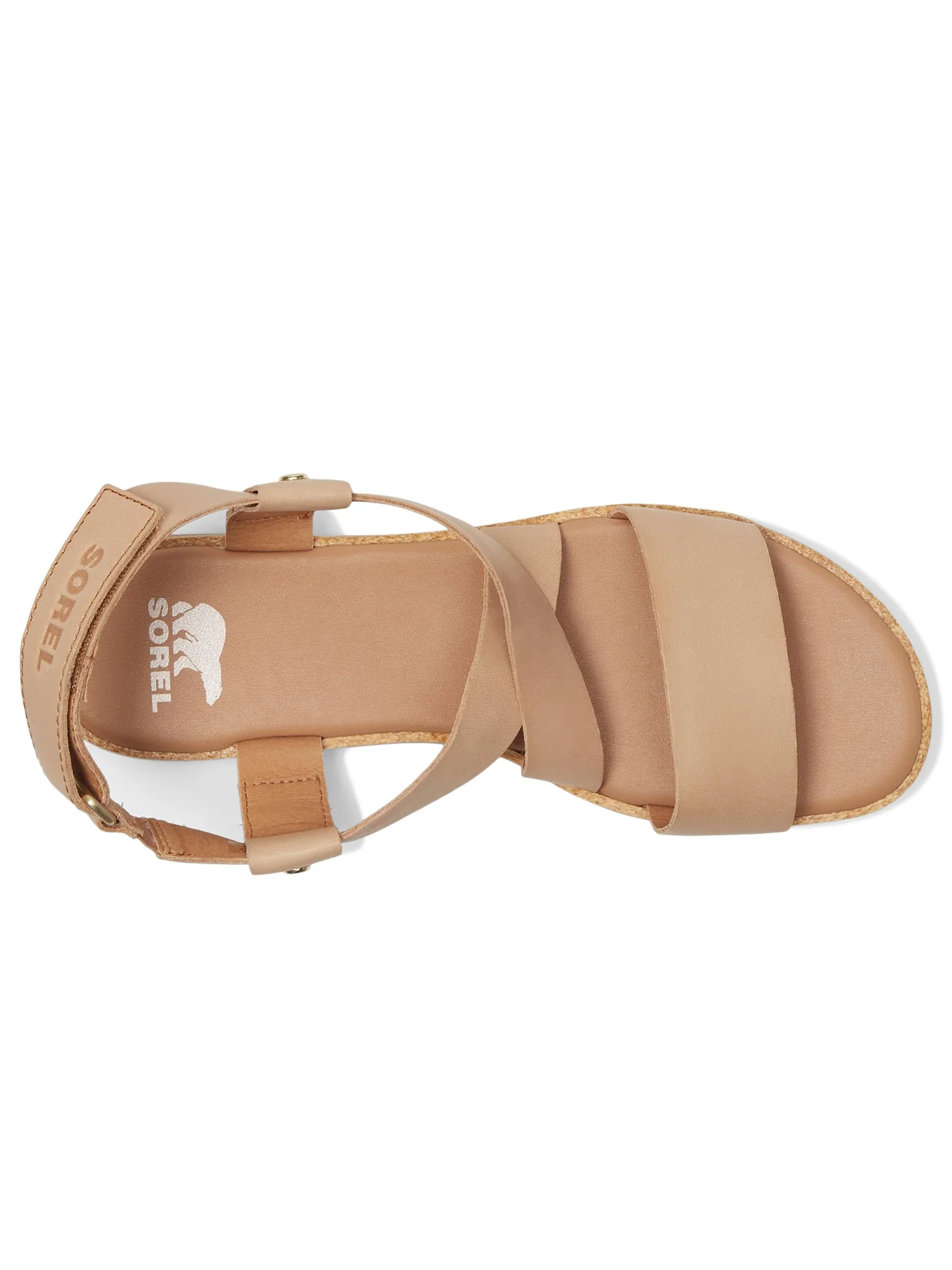 Сандалии SOREL Ella III Crisscross Sandals — изображение 2 из 7, бежевый