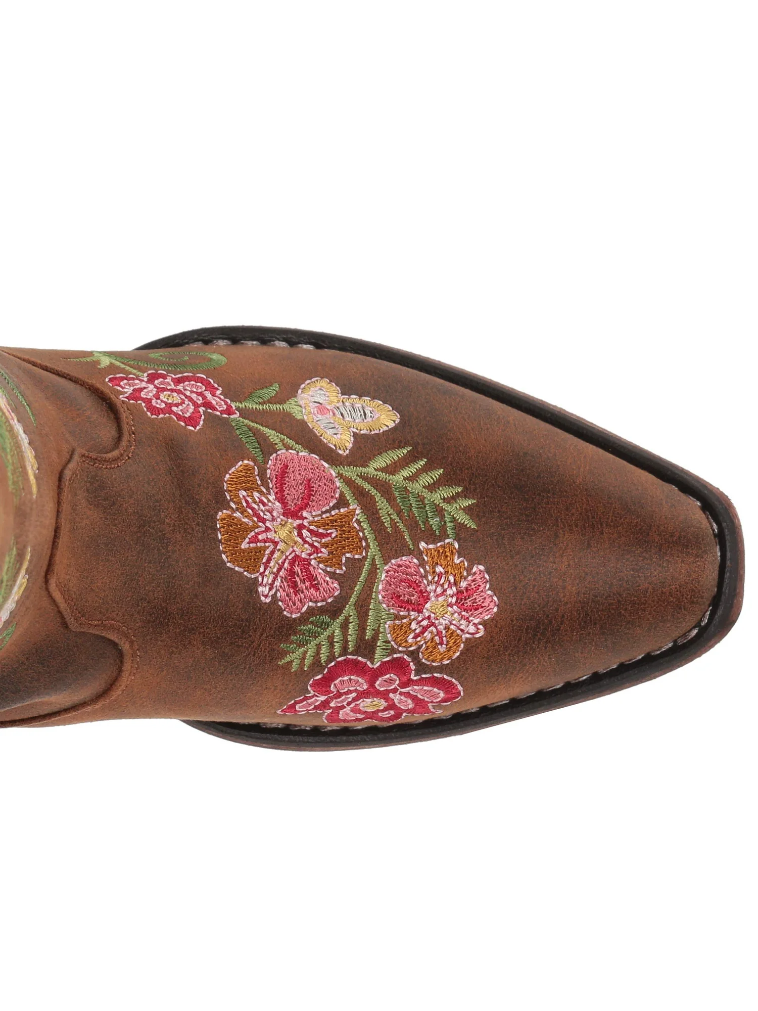 Ковбойские ботинки Roper Riley Floral — изображение 2 из 7, винтажный коньячный