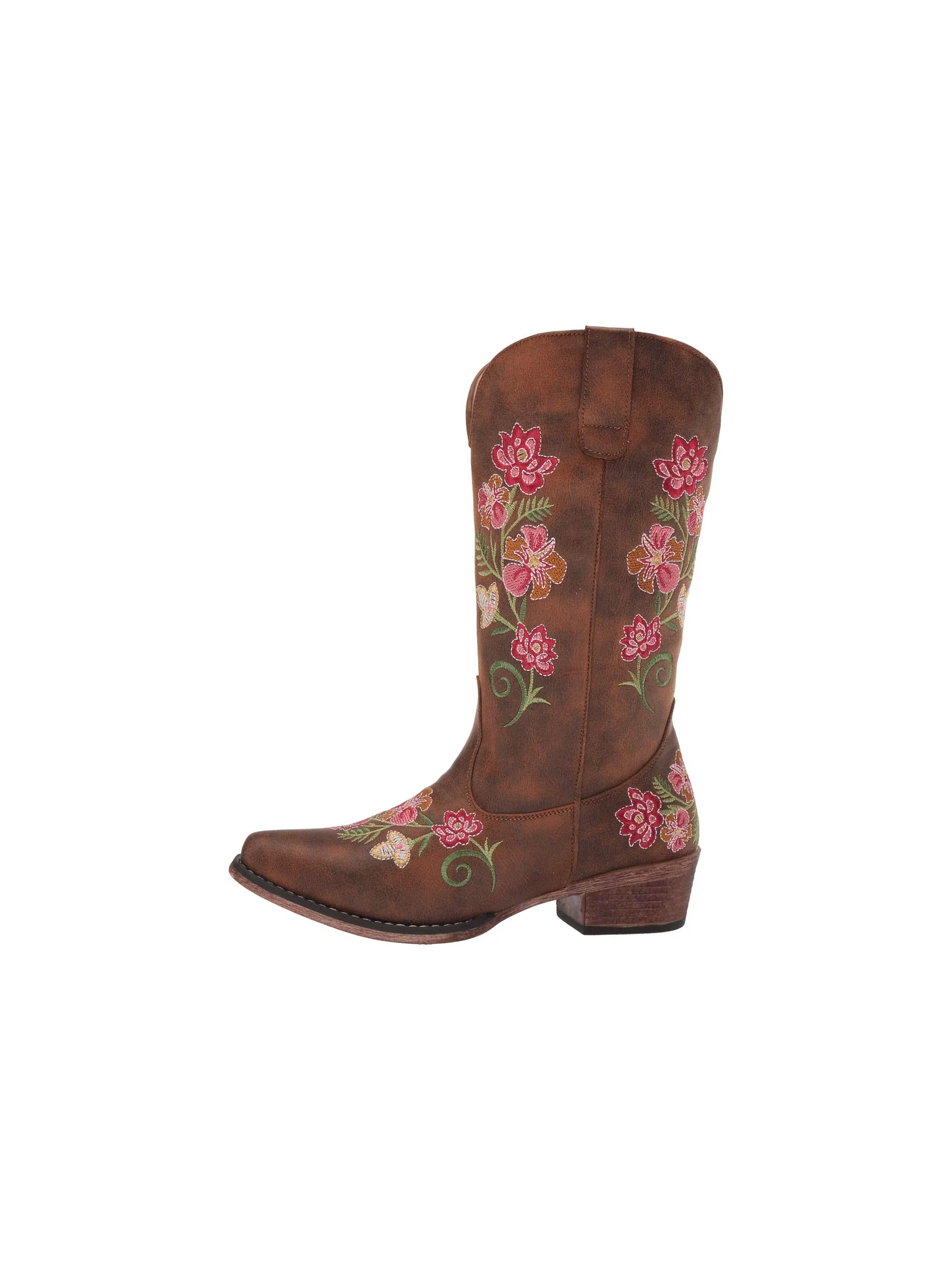 Ковбойские ботинки Roper Riley Floral — изображение 4 из 7, винтажный коньячный