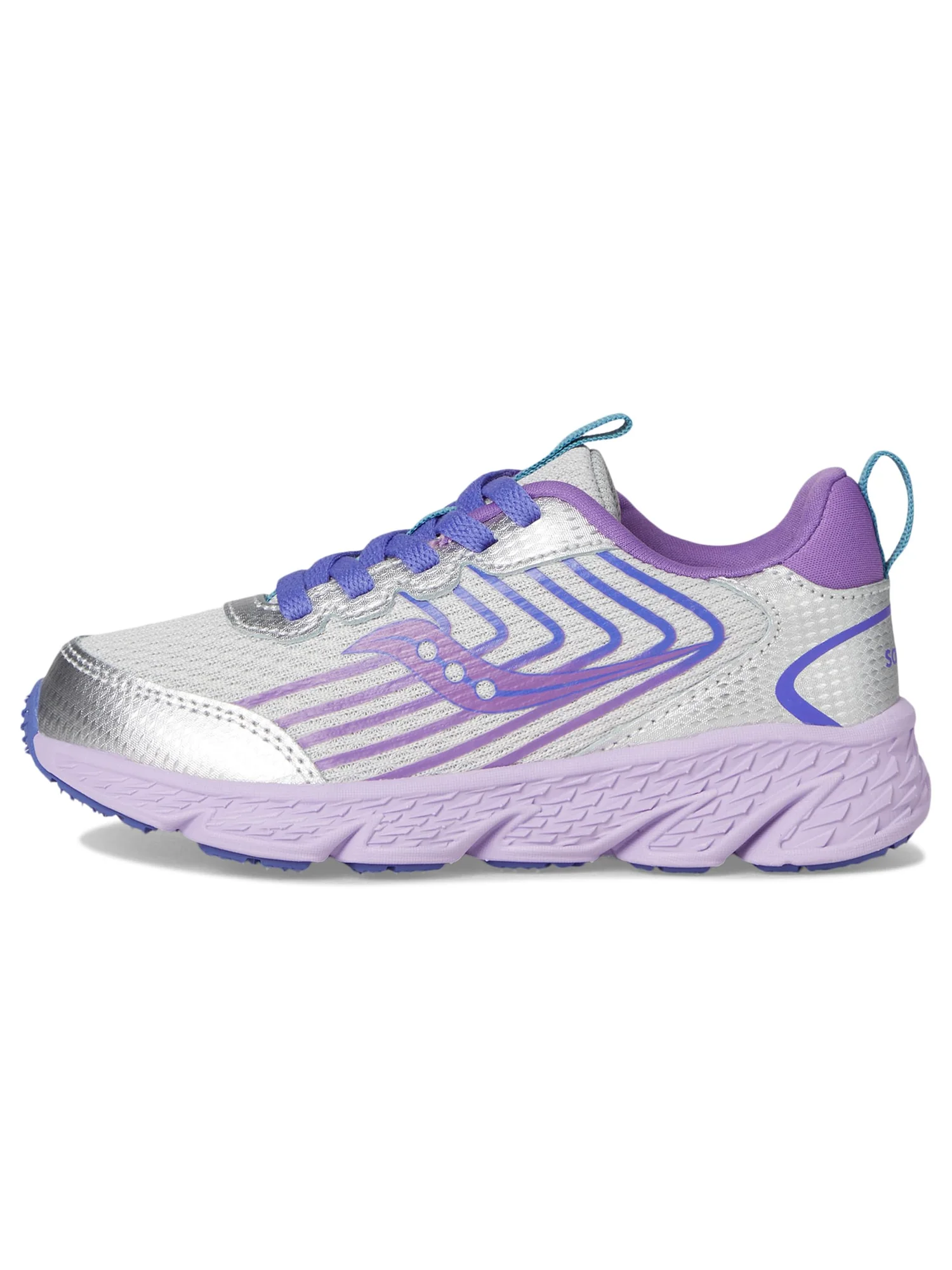 Кроссовки Saucony Kids Wind 3.0 — изображение 4 из 7, серебристый/фиолетовый