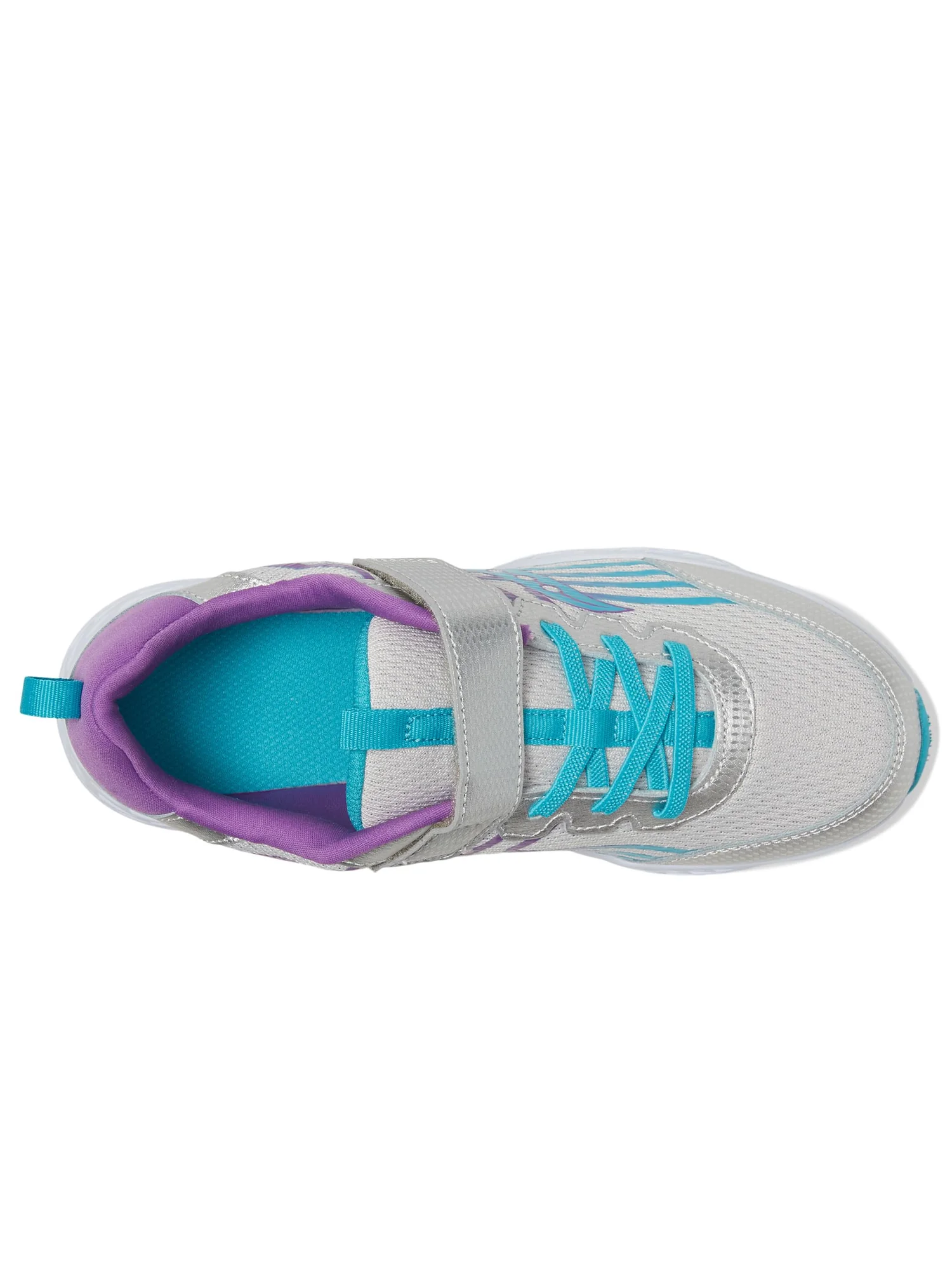 Кроссовки Saucony Kids Wind 3.0 Alternative Closure — изображение 2 из 7, серебристый