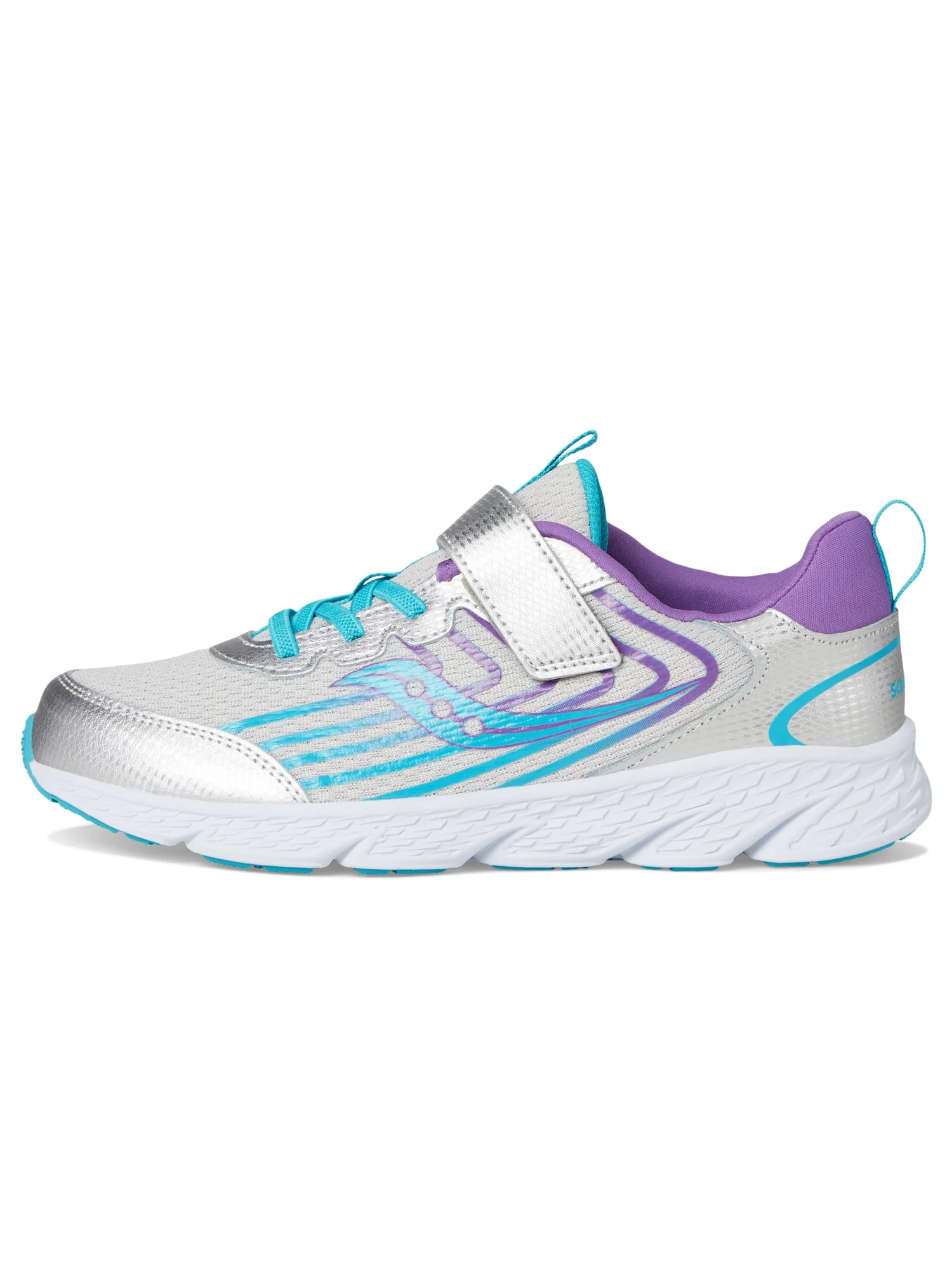 Кроссовки Saucony Kids Wind 3.0 Alternative Closure — изображение 4 из 7, серебристый