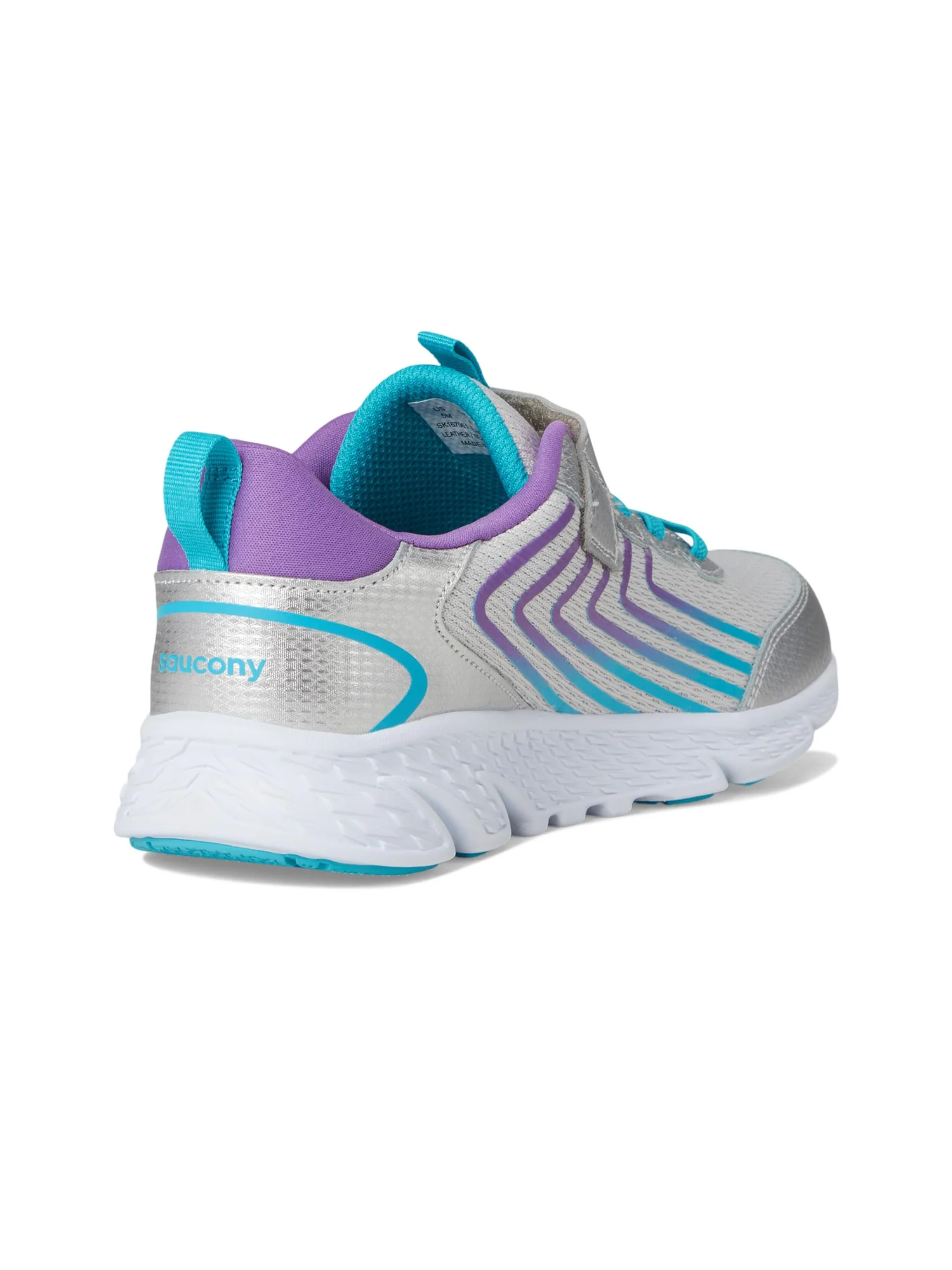 Кроссовки Saucony Kids Wind 3.0 Alternative Closure — изображение 5 из 7, серебристый