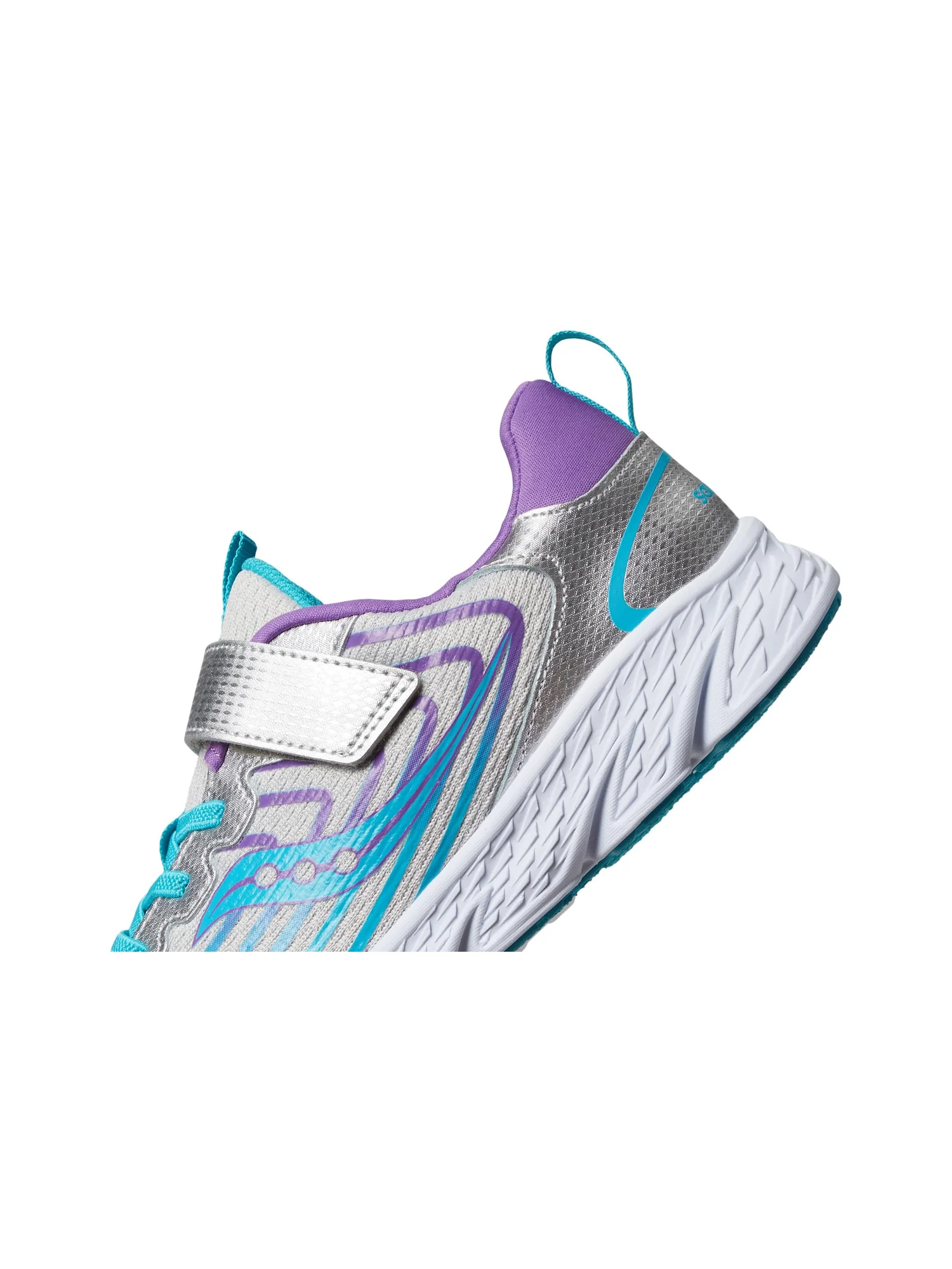 Кроссовки Saucony Kids Wind 3.0 Alternative Closure — изображение 6 из 7, серебристый