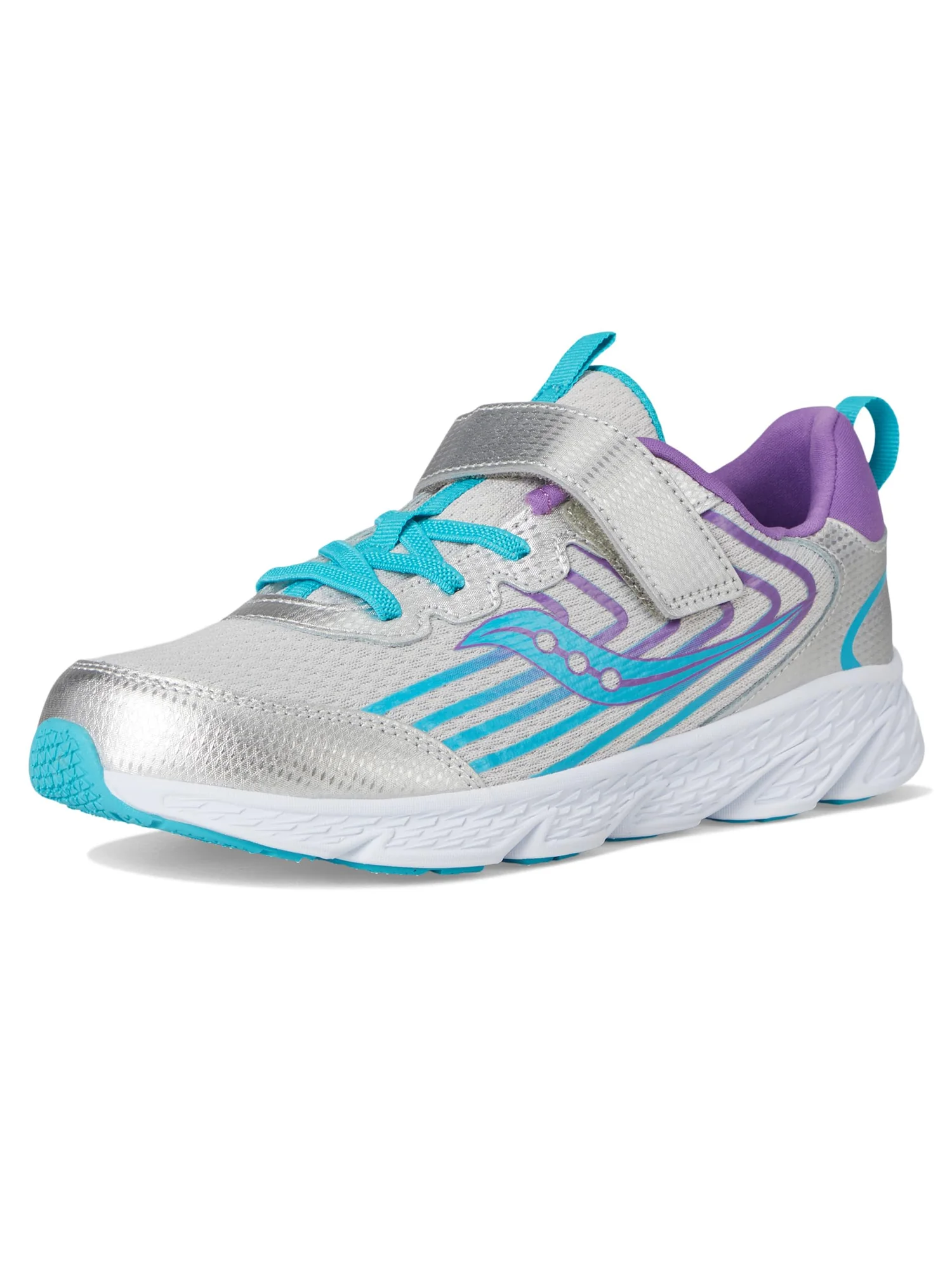 Кроссовки Saucony Kids Wind 3.0 Alternative Closure — изображение 7 из 7, серебристый
