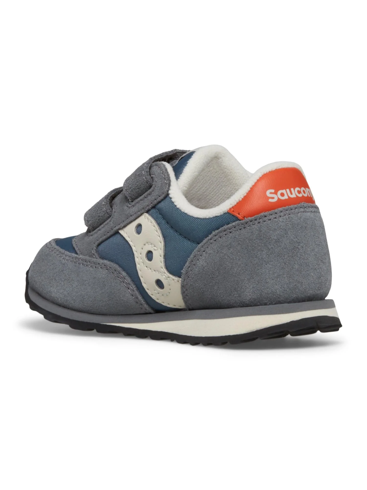 Кроссовки Saucony Kids Jazz Hook & Loop Sneaker — изображение 4 из 5, серый/синий/оранжевый