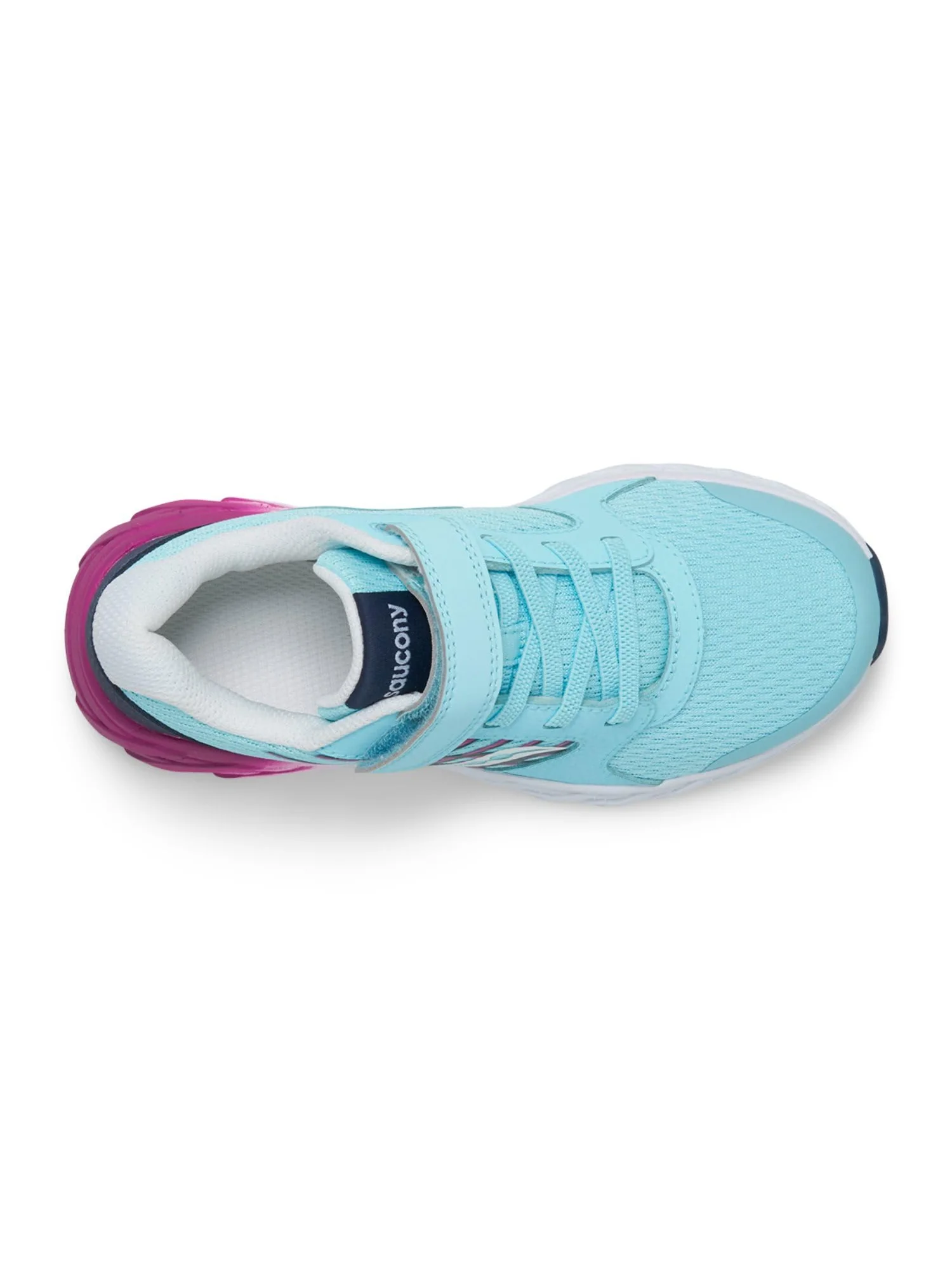 Кроссовки Saucony Kids Wind A/C 2.0 — изображение 2 из 5, синий/розовый