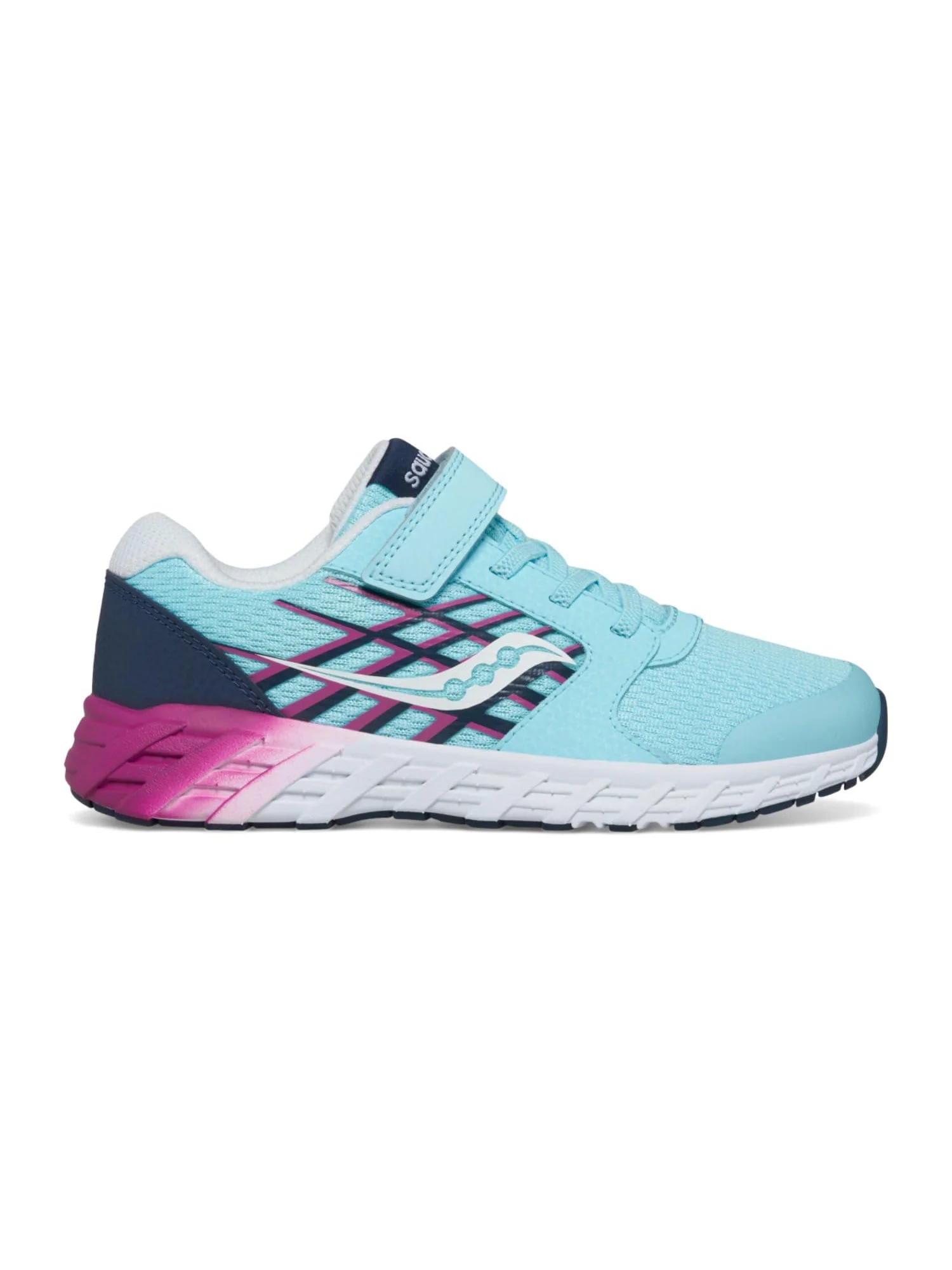 Кроссовки Saucony Kids Wind A/C 2.0 — изображение 5 из 5, синий/розовый