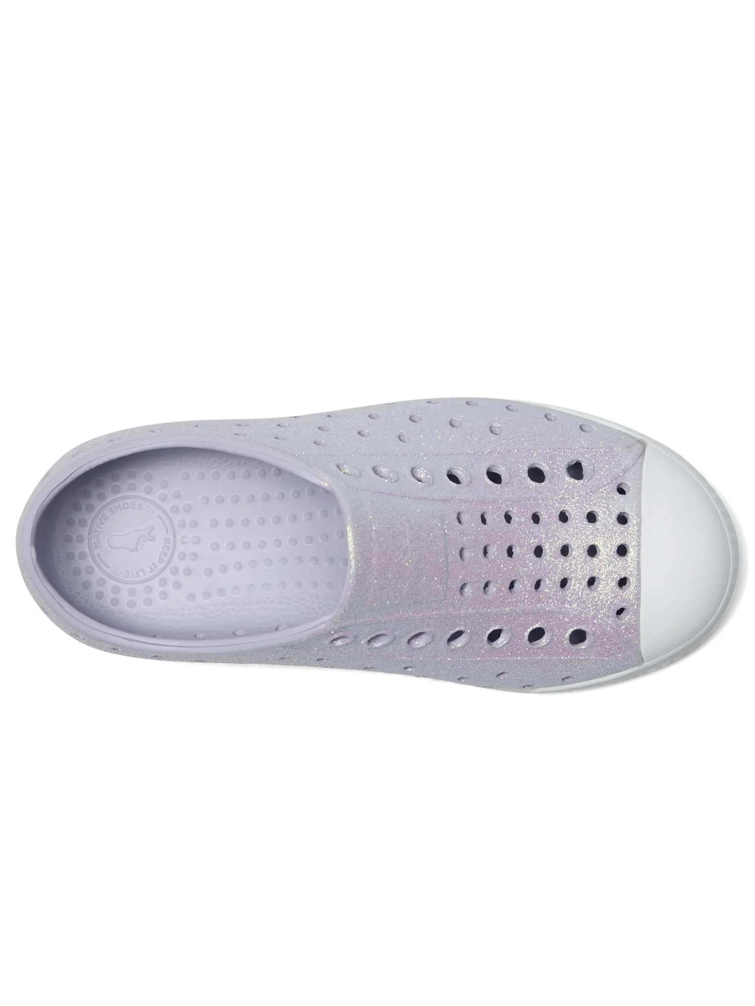 Кроссовки Native Shoes Kids Jefferson Bio-Bling — изображение 2 из 7, фиолетовый/белый