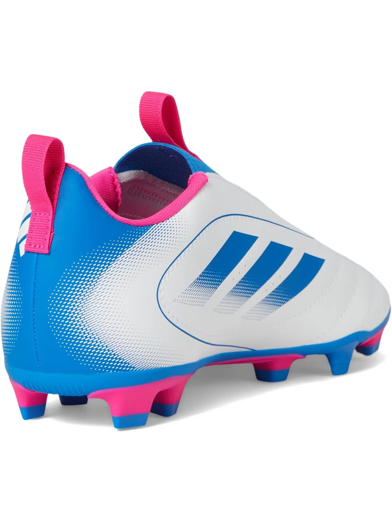 Кроссовки adidas Kids Goletto IX Laceless Firm/Multi Ground Soccer Cleats — изображение 5 из 7, белый/яркий/розовый