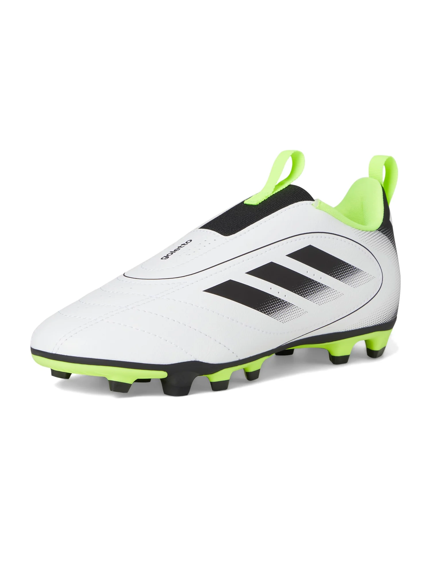 Кроссовки adidas Kids Goletto IX Laceless Firm/Multi Ground Soccer Cleats — изображение 7 из 7, белый/черный