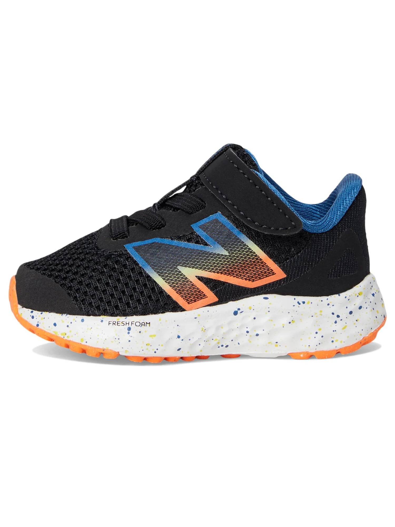 Кроссовки New Balance Kids Fresh Foam Arishi v4 Bungee — изображение 4 из 7, черный/оранжевый/синий