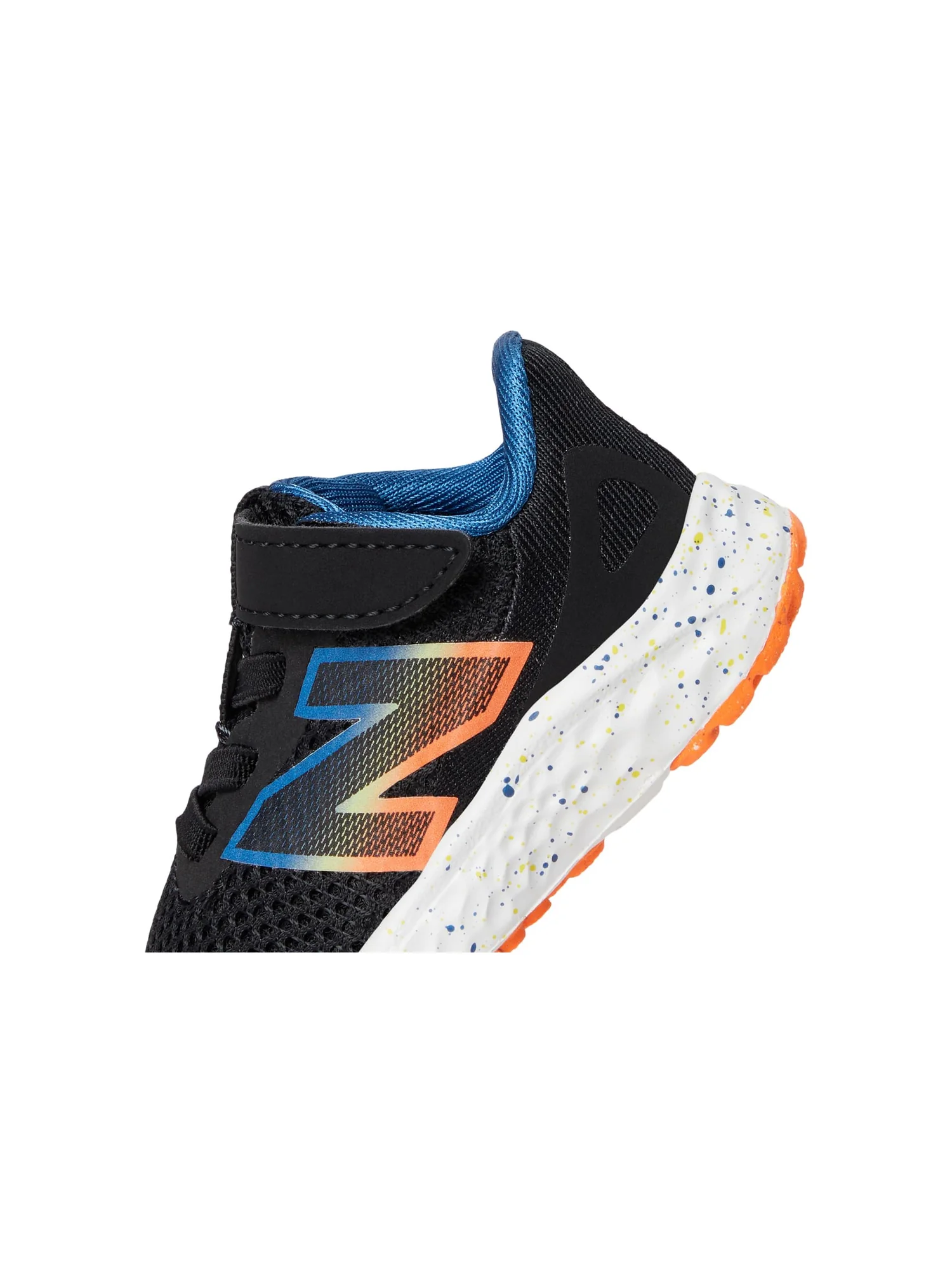Кроссовки New Balance Kids Fresh Foam Arishi v4 Bungee — изображение 6 из 7, черный/оранжевый/синий