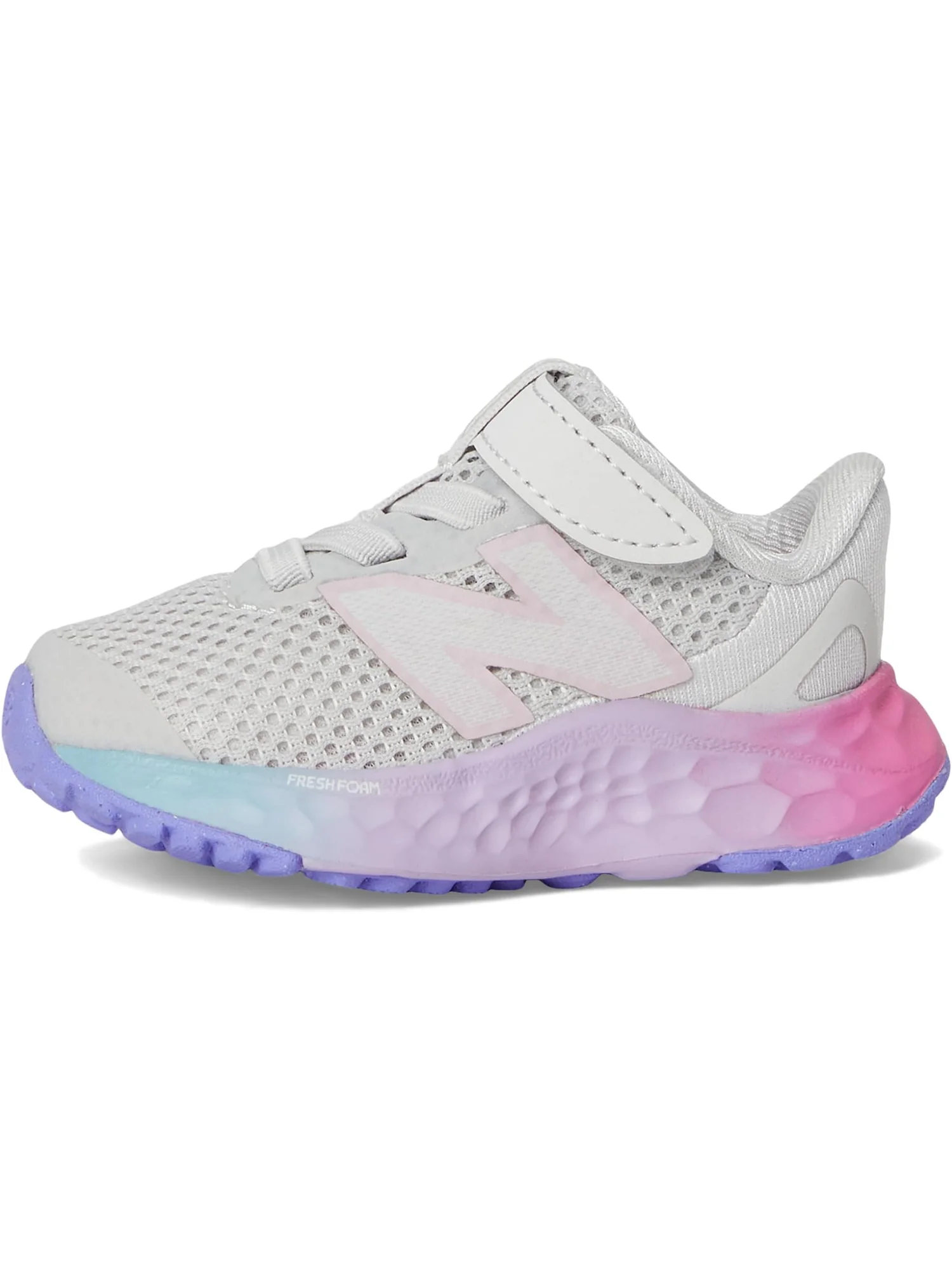 Кроссовки New Balance Kids Fresh Foam Arishi v4 Bungee — изображение 4 из 7, серый/розовый