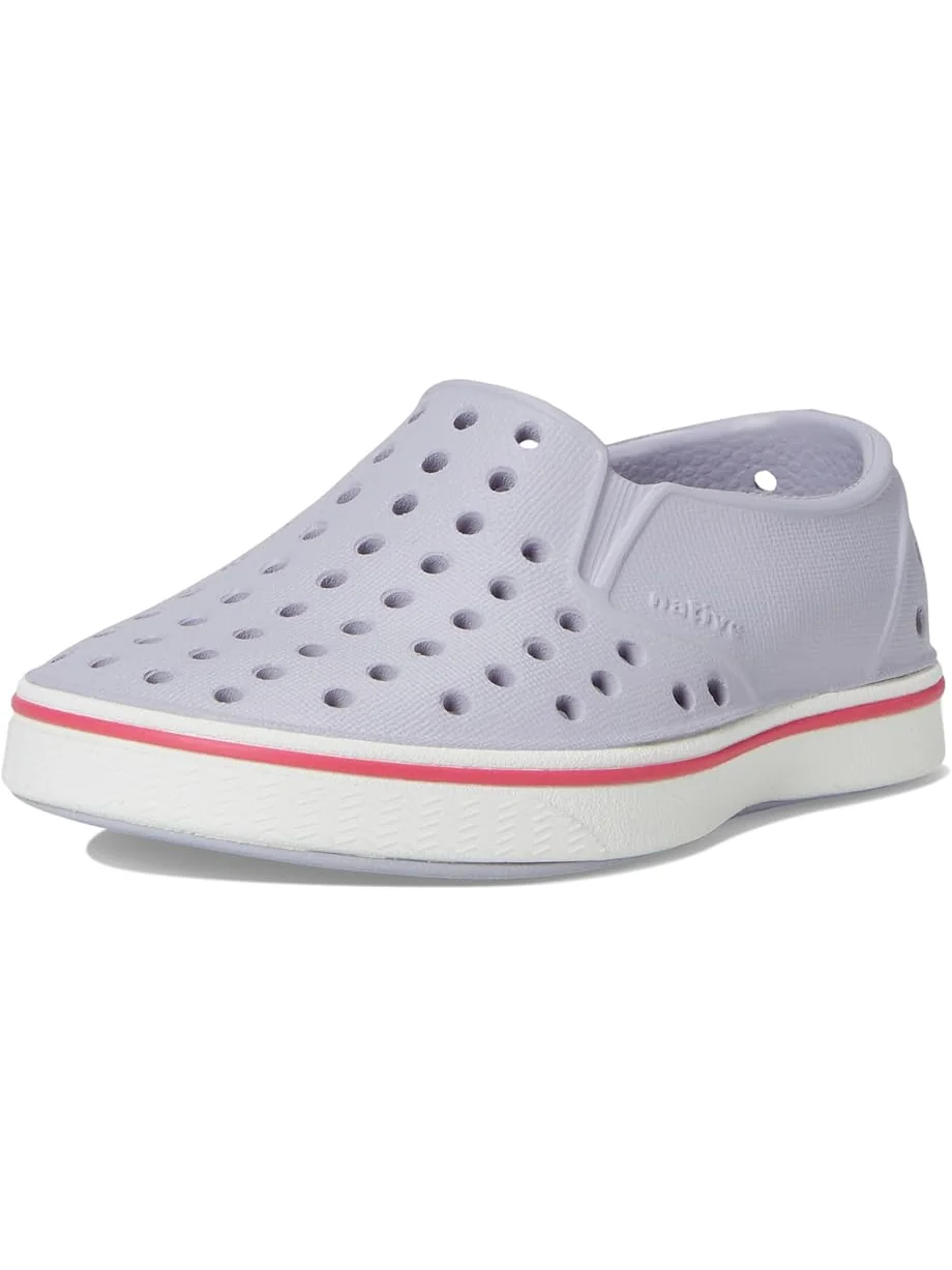 Детские слипоны Native Shoes Miles (для малышей и детей) Native Shoes Kids — изображение 7 из 7, фиолетовый/белый