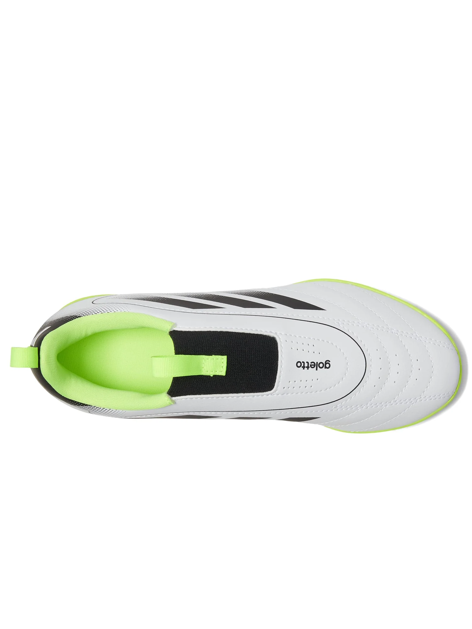 Кроссовки adidas Kids Goletto Ix Laceless Turf Soccer Cleats — изображение 2 из 7, белый/черный