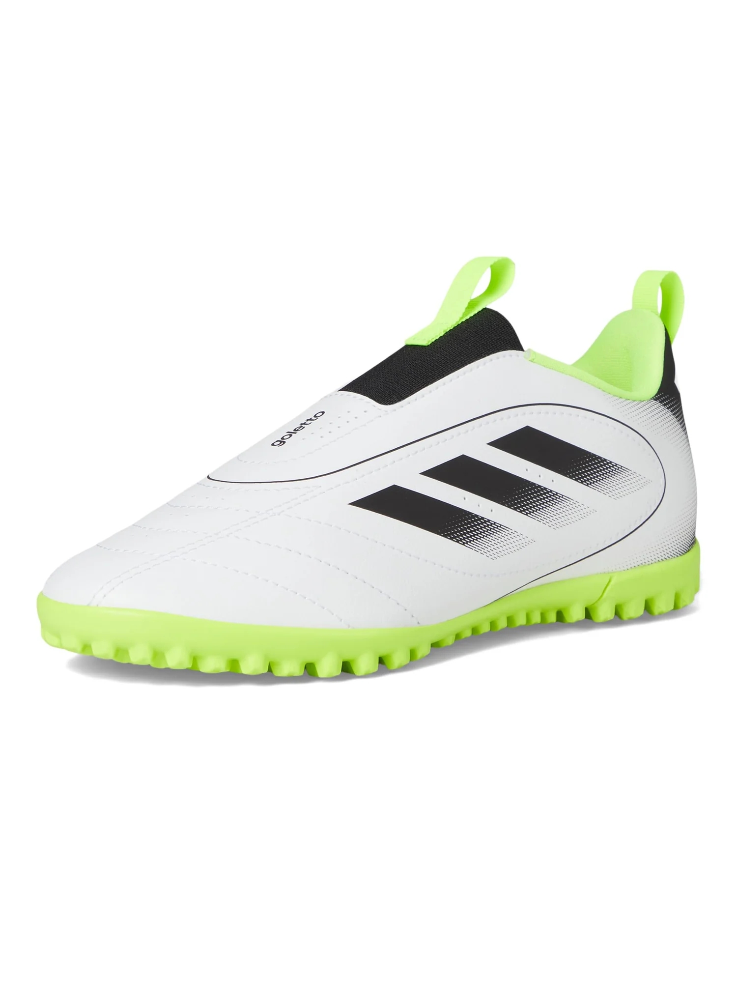 Кроссовки adidas Kids Goletto Ix Laceless Turf Soccer Cleats — изображение 7 из 7, белый/черный