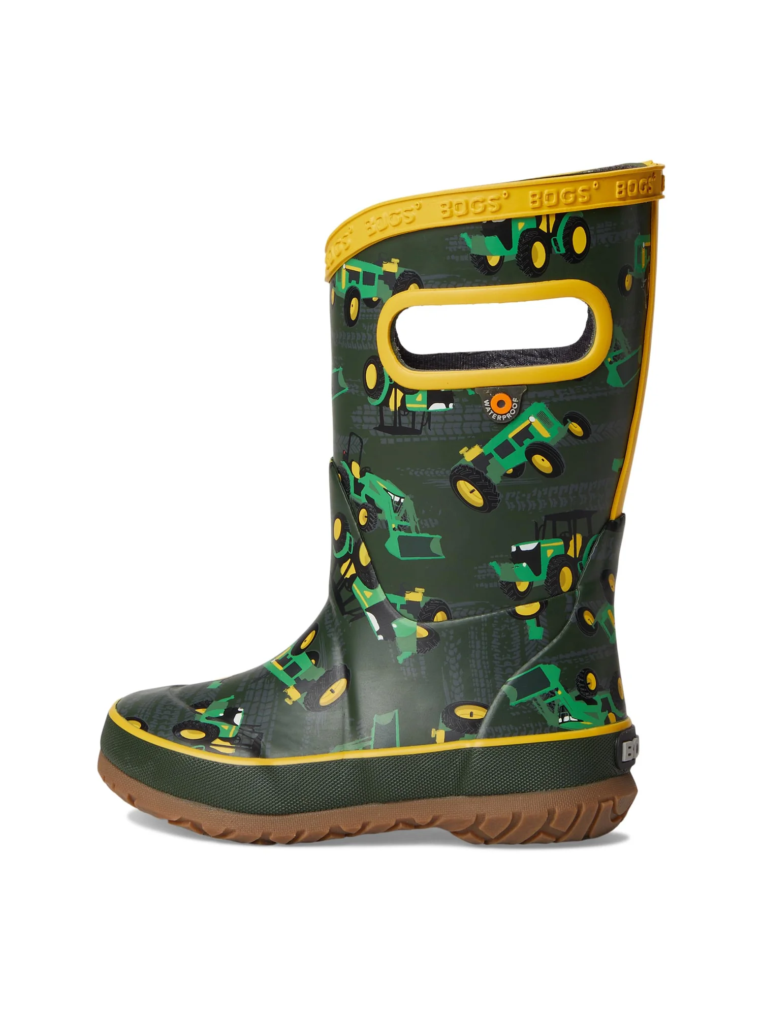Ботинки Bogs Kids Rainboot Tractor — изображение 4 из 7, темный зеленый мульти