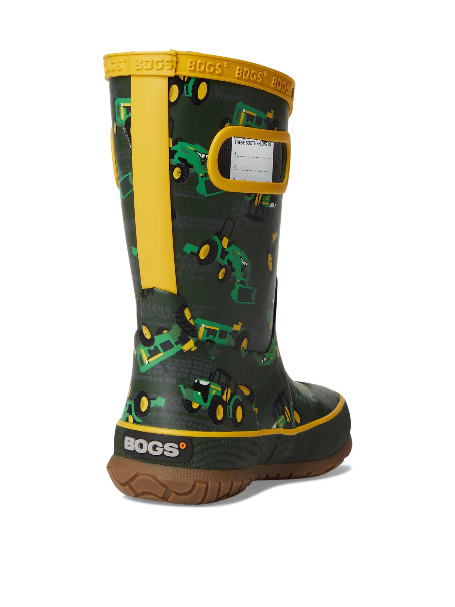 Ботинки Bogs Kids Rainboot Tractor — изображение 5 из 7, темный зеленый мульти