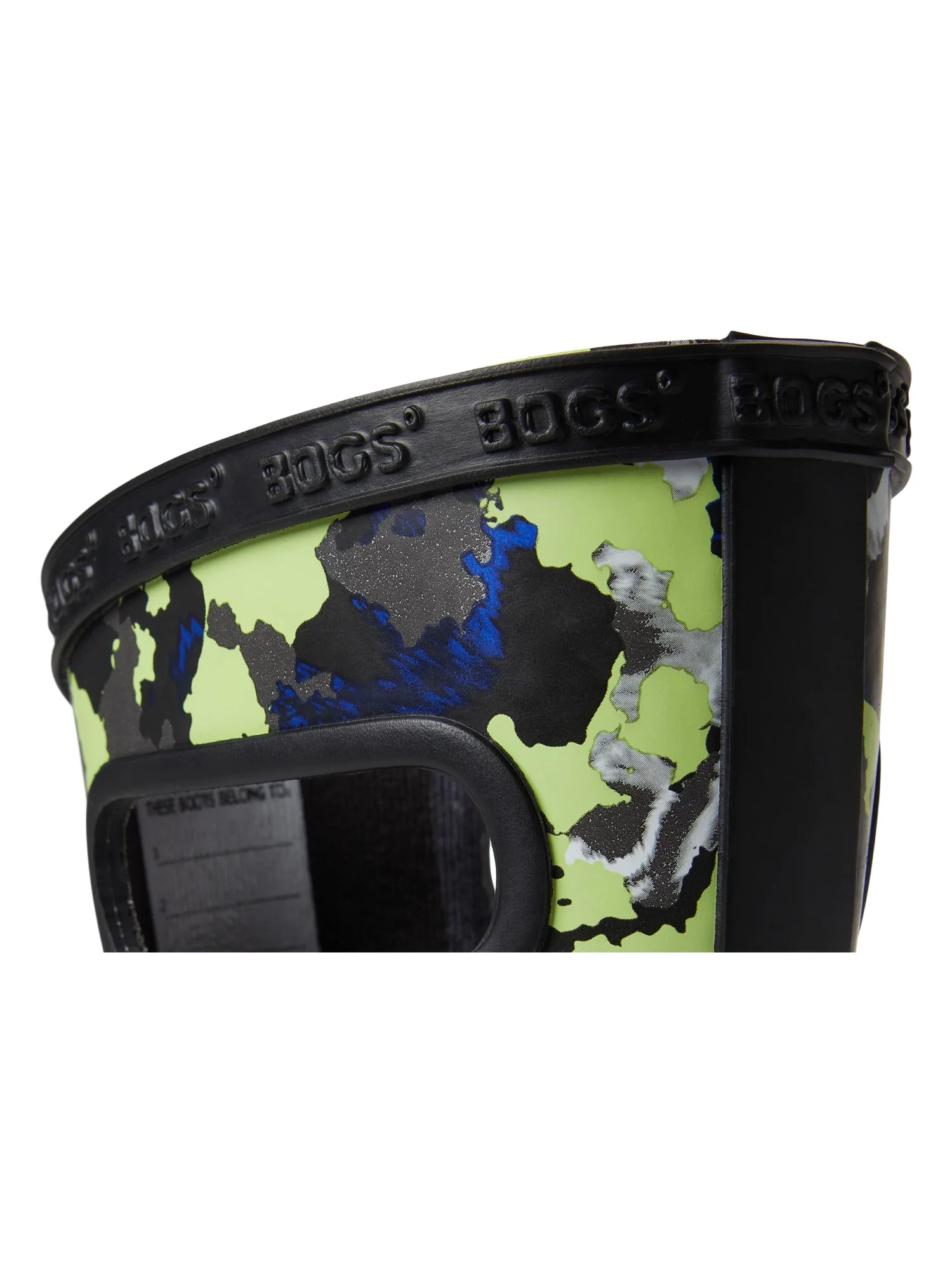 Ботинки Bogs Kids Rainboot Camo Texture — изображение 6 из 7, черный мульти