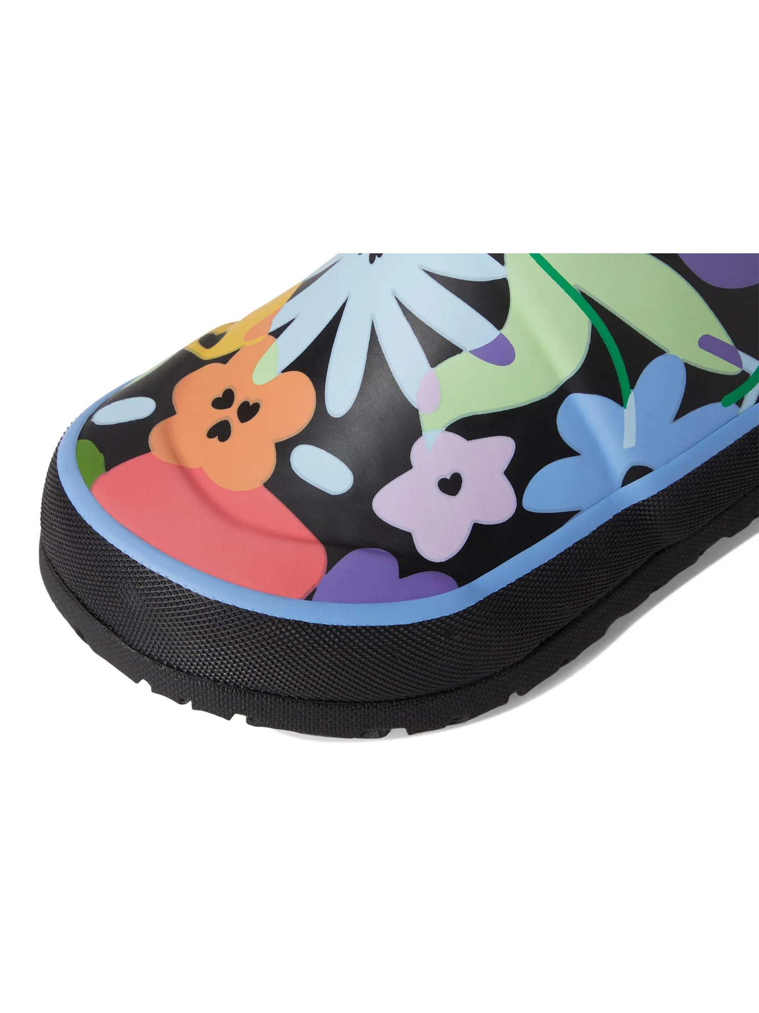 Ботинки Bogs Kids Rainboot Overlap Flowers — изображение 2 из 7, черный мульти