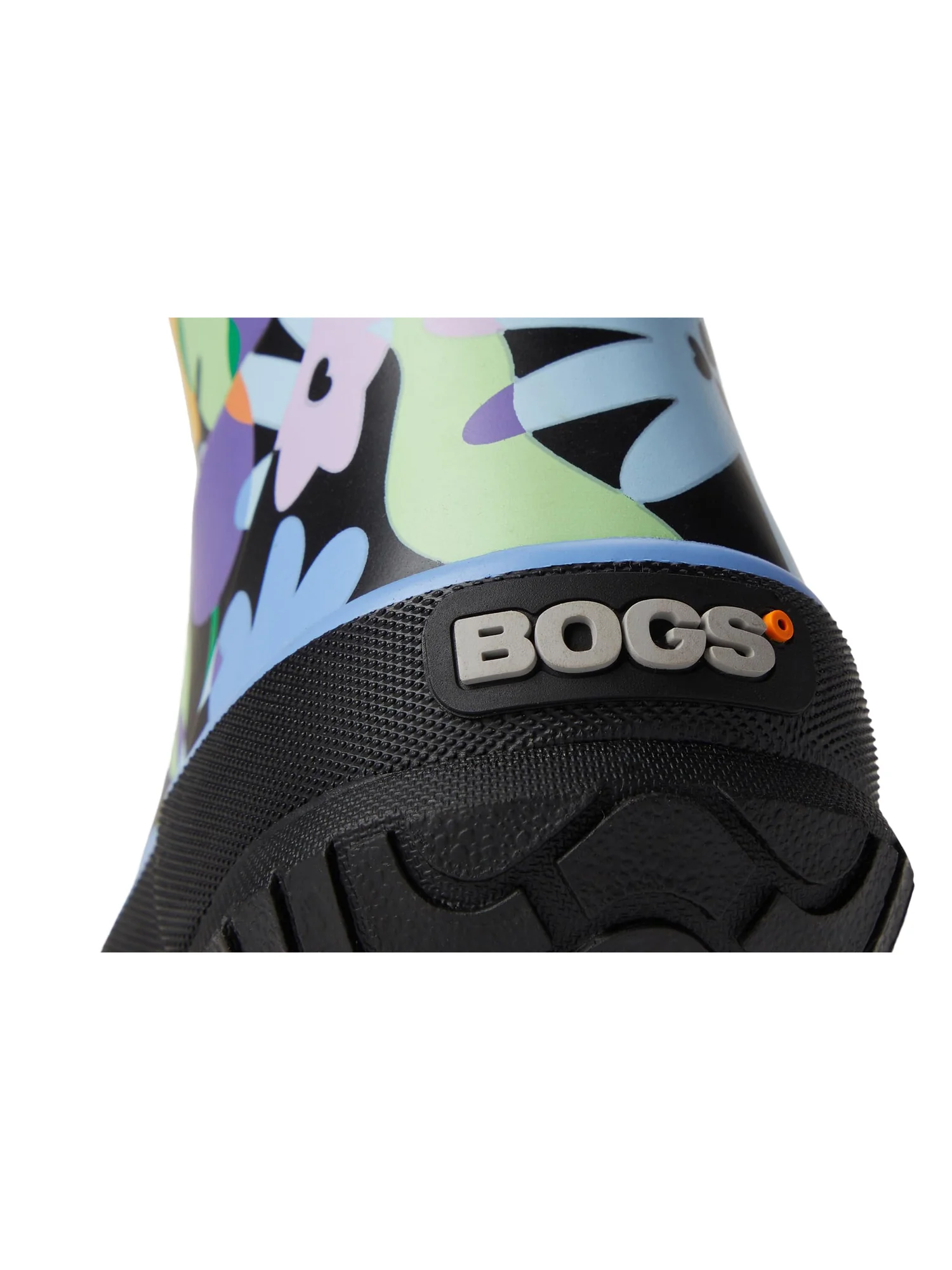 Ботинки Bogs Kids Rainboot Overlap Flowers — изображение 6 из 7, черный мульти