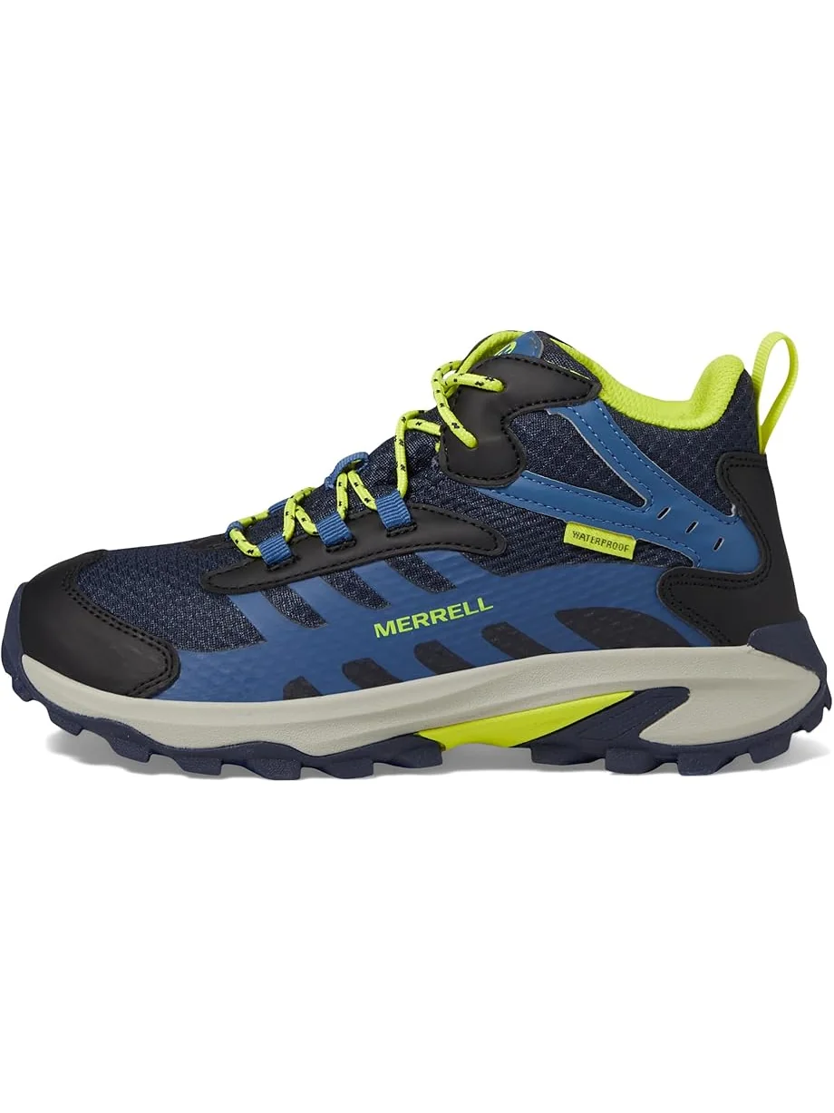 Детские треккинговые ботинки Merrell Moab Speed 2 Mid Waterproof (Little Kids/Big Kids) Merrell Kids — изображение 4 из 6