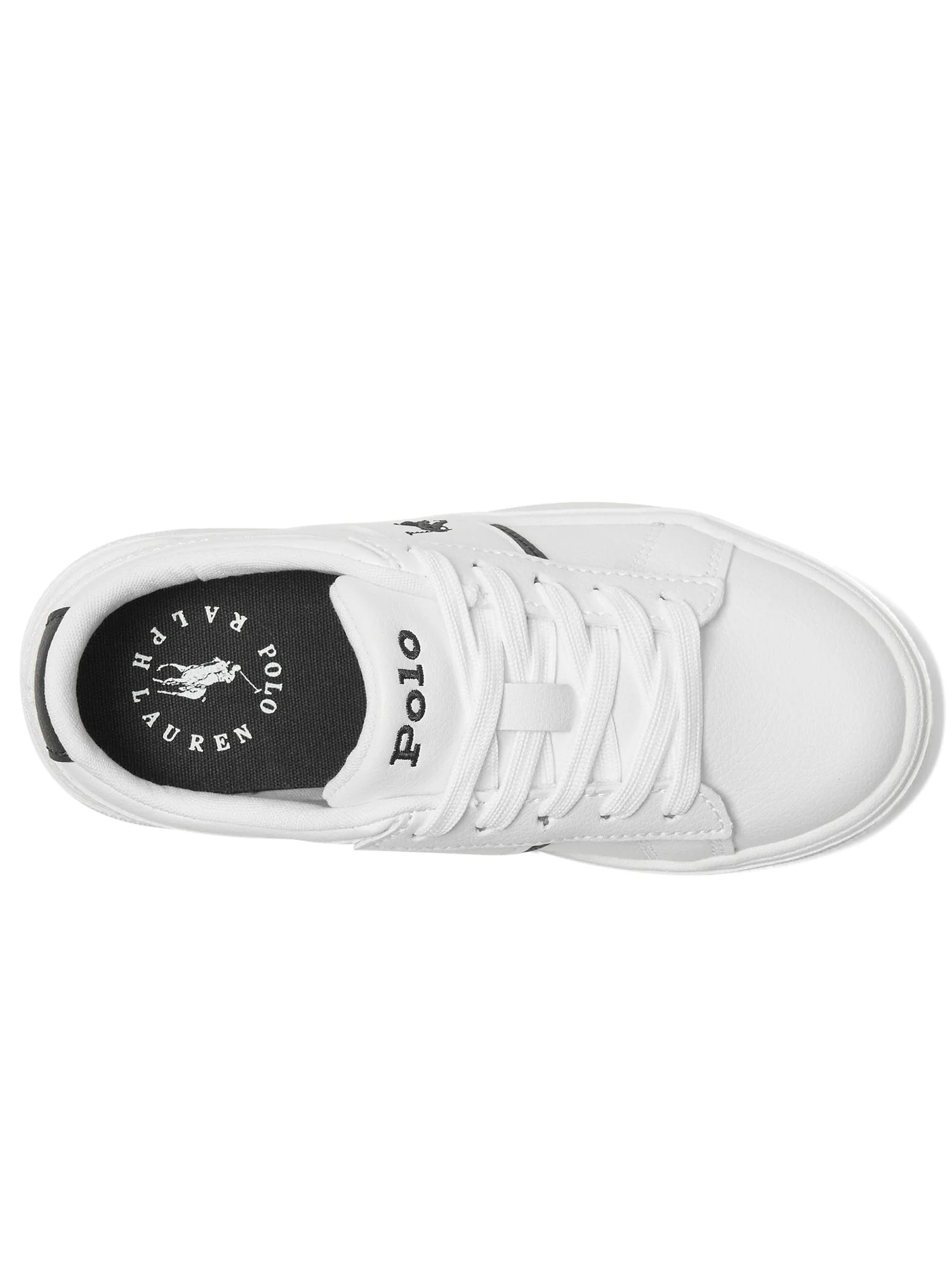 Кроссовки Polo Ralph Lauren Kids Frazier — изображение 2 из 7, белый/темно-синий