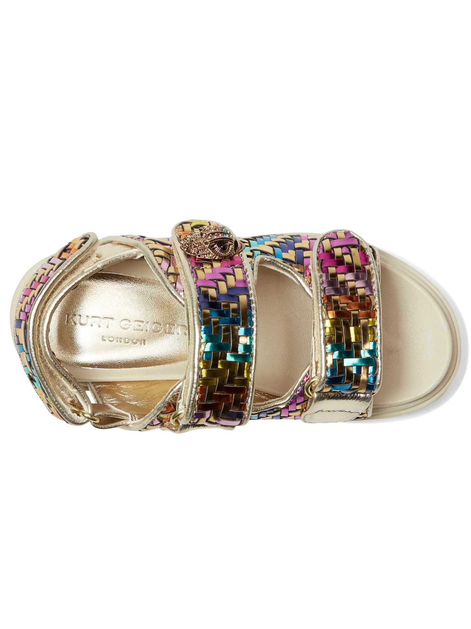 Сандалии Kurt Geiger London Kids Mini Orson — изображение 2 из 7, золотистый мульти