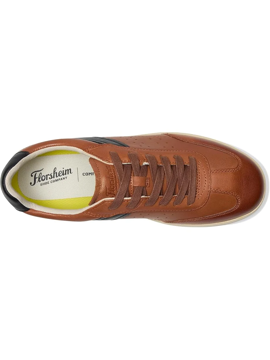 Кроссовки Florsheim Pace T-toe Lace Up Sneakers — изображение 2 из 7, коньячный мульти