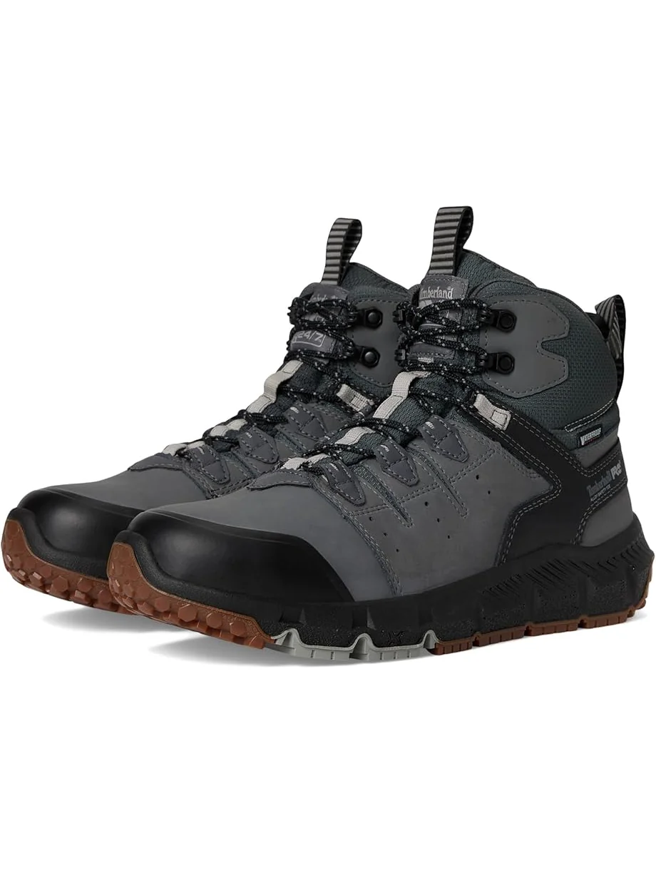 Ботинки мужские Timberland PRO Tempe Alloy водонепроницаемые с перфорацией — изображение 1 из 7, серый